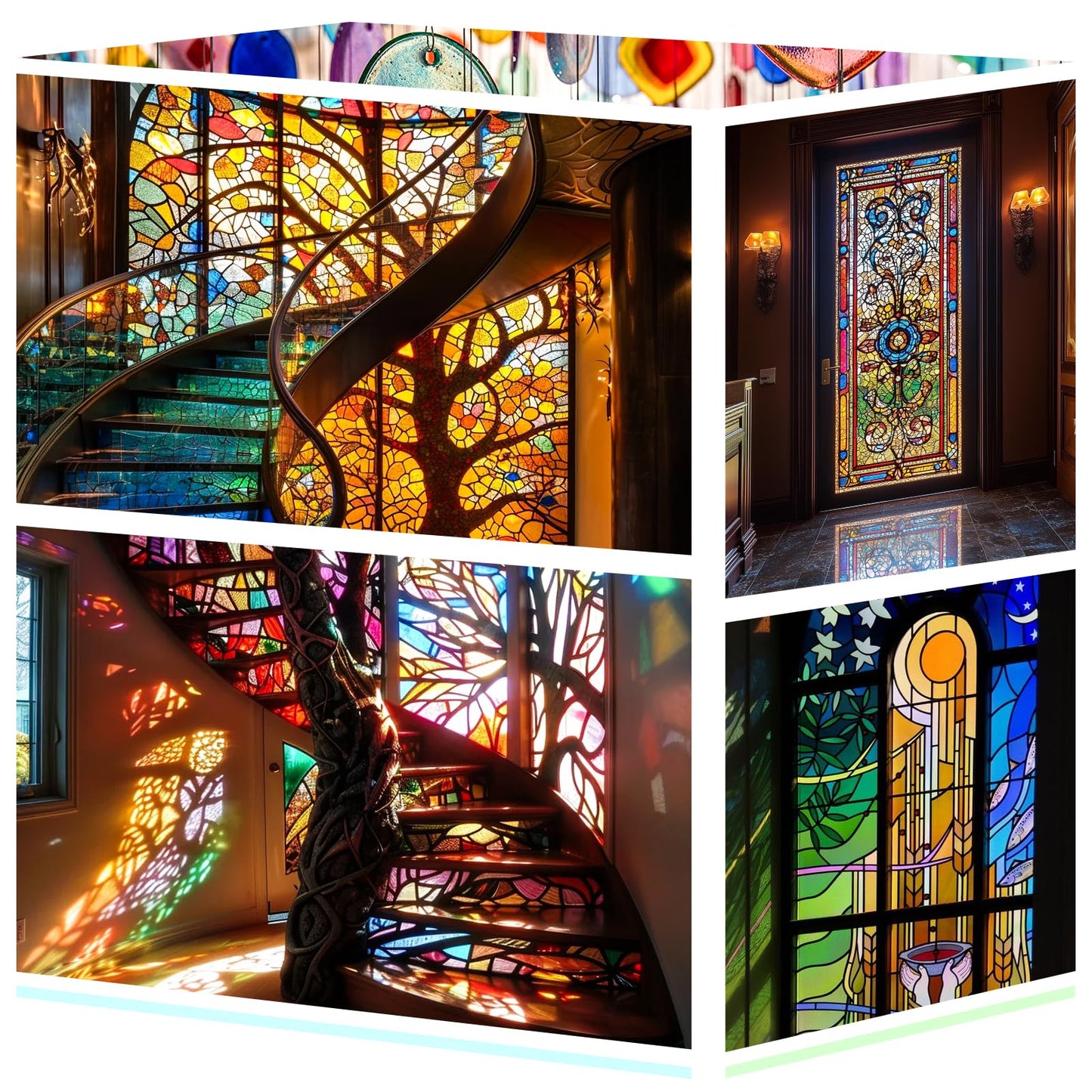 Adrattnay 30Pcs Stained Glass Sheets 4 x 6in, Translucent Stained Glass Sheets 1/8in with Ripple Texture, 3mm Colored Glass Sheets for Mosaic Glass Tiles Projects Cathedral Window Art Glass Crafts