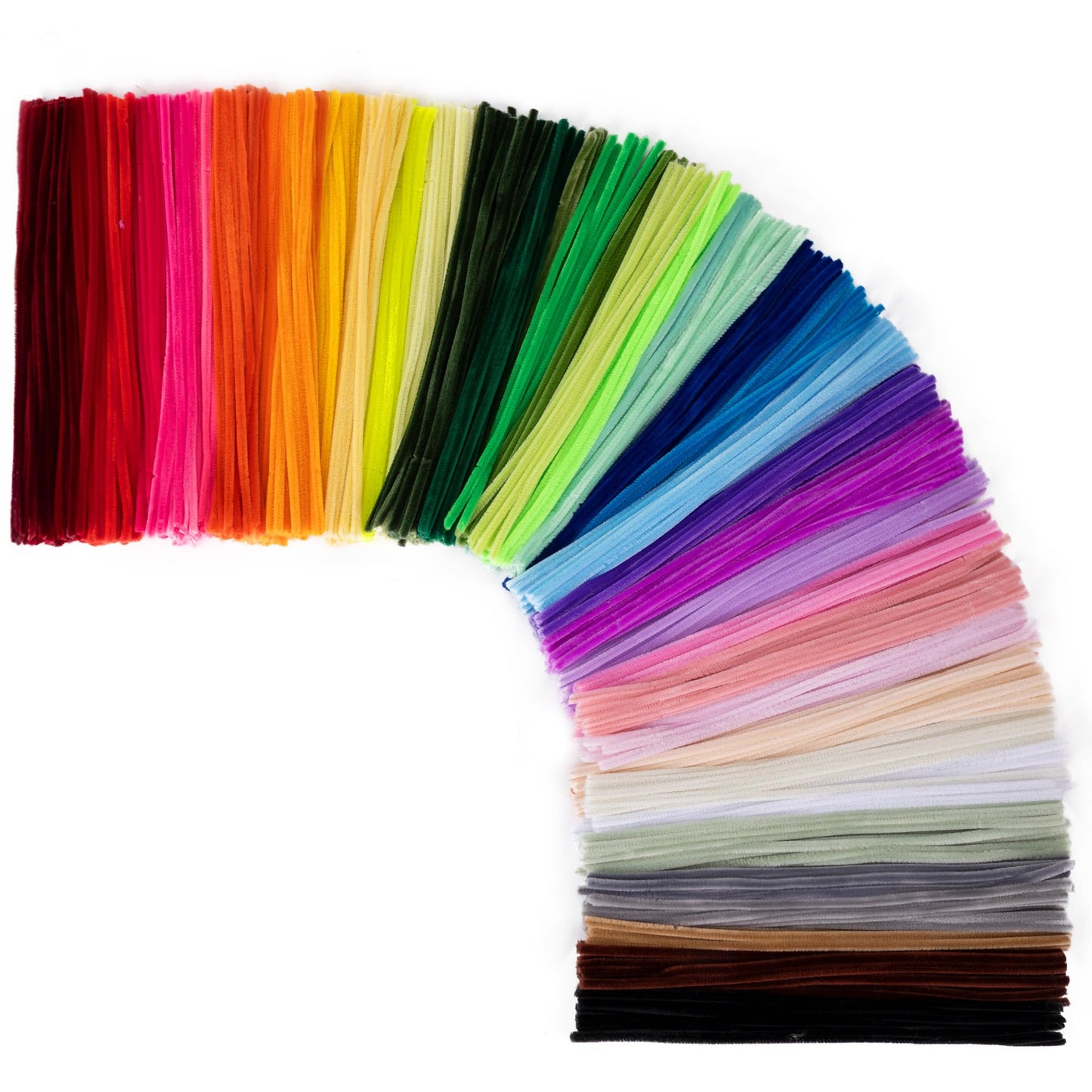 Caydo Pipe Cleaners Coloreful Chenille Stems for Art and Crafts, Children’s Craft Supplies (6 mm x 12 inch) (2600)