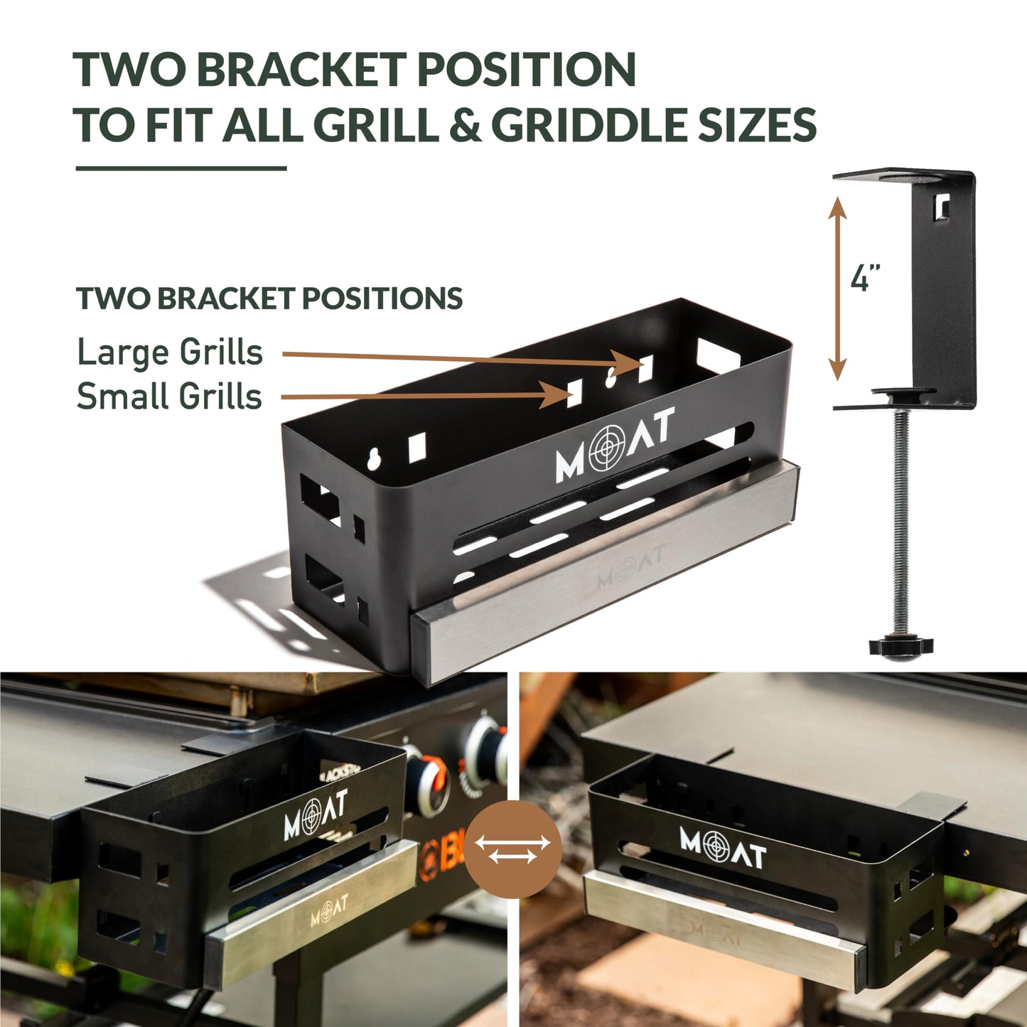 Magnetic Grill Caddy for Outdoor Grill - Compatible Blackstone Griddle Caddy for Grilling BBQ Tools & Griddle Accessories - Includes Trash Bag Holder