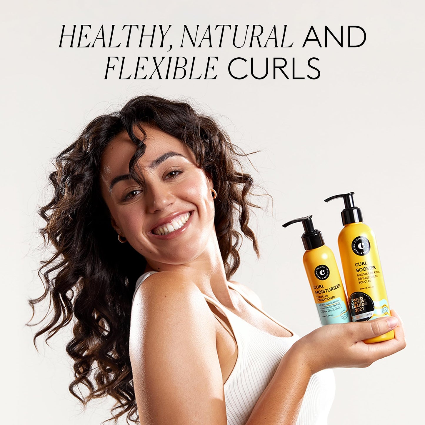 COCUNAT - Curly Method - Curly Hair Gel and Conditioner for Perfect Curls in 2 steps - Leave-in Moisturizer + Curl Booster - Moisturises, Nourishes, Strengthens and Eliminates Frizz - 250ml+150ml