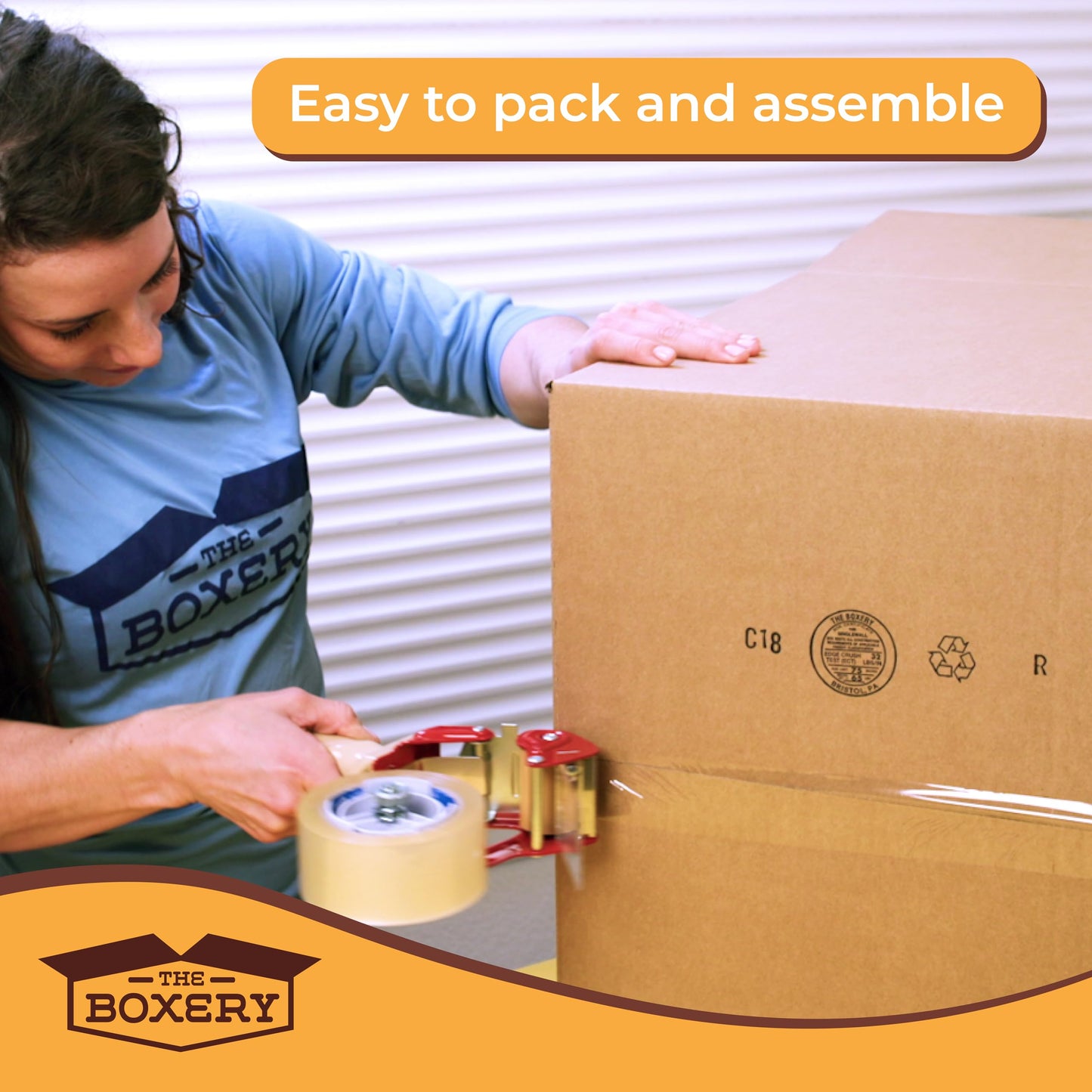 The Boxery 16"x10"x10" Brown/Kraft Corrugated Cardboard Shipping Boxes 25-Pack | Mailing, Packing, Moving & Storage for Business/Home – Durable - Eco-Friendly, Recyclable - Made in the USA