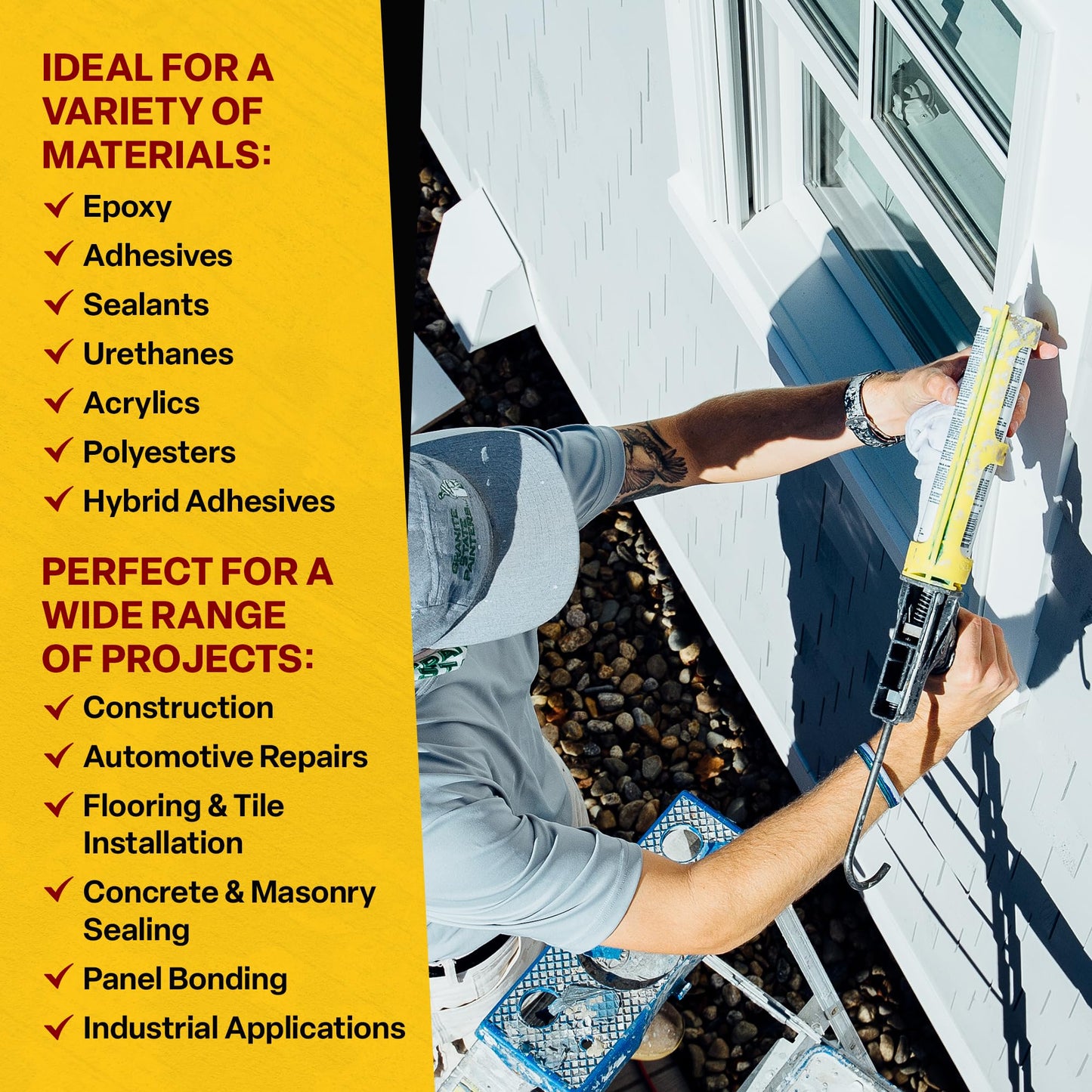 Dripless Brand DC600 Dual Component Adhesive Applicator | 22 oz Dual Cartridge Capacity | 26:1 Thrust Ratio | 1:1 or 2:1 Mix Ratio for High Viscosity Epoxy and Adhesives | Professional Grade