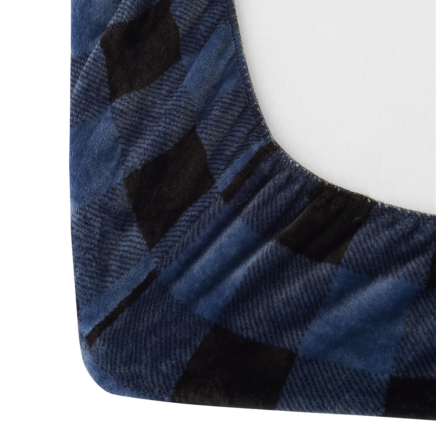 Elegant Comfort Luxuriously Soft 4-Piece Velvet Plush Flannel Sheet Set - Premium Quality - Cozy Warm, Anti-Static, Non Pilling Fuzzy Velvet Flannel Fleece Deep Pocket Sheet Set - Queen, Buffalo Blue