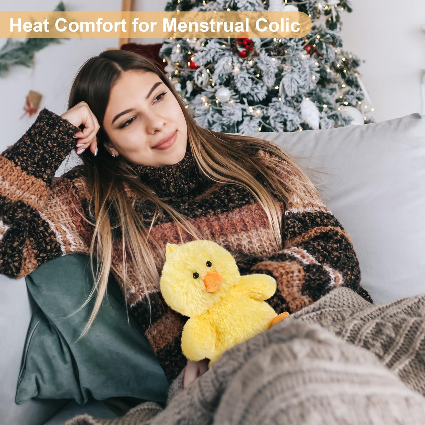 SuzziPals Heatable & Coolable Little Chick Stuffed Animals, Cute Microwavable Heating Pad Plushies for Soothing & Relaxation, Stuffed Chicken Plush Toys, Chicken Gifts