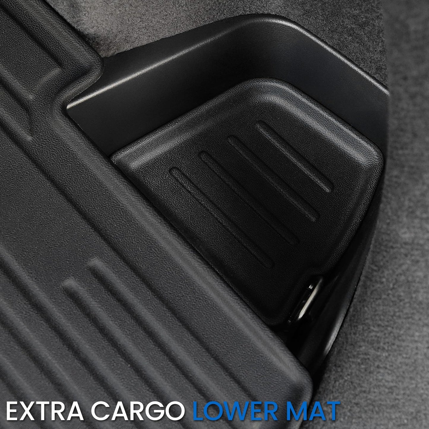 JOULARISE Cargo Mat Backrest Mats for Nissan Rogue 2021-2025 2026 (Not fit Sport), All Weather TPE Cargo Liner Trunk Mat Accessories (Cargo Mat with Backrest Mat)