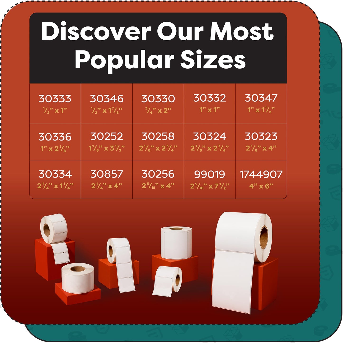 Aegis Adhesives - Replacement for DYMO 30258 (16 Rolls, 6400 Labels) 2 1/8" X 2 3/4" Direct Thermal Barcode and Address Labels - Compatible with LabelWriter 450, 450 Turbo, 4XL (NOT 550, 5XL)