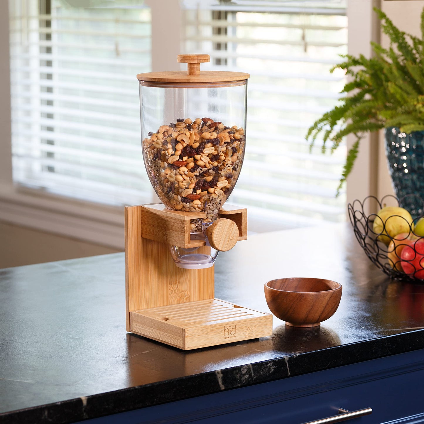 Honey Can Do Bamboo Cereal Dispenser, Natural KCH-09385 Natural, 17.5 oz
