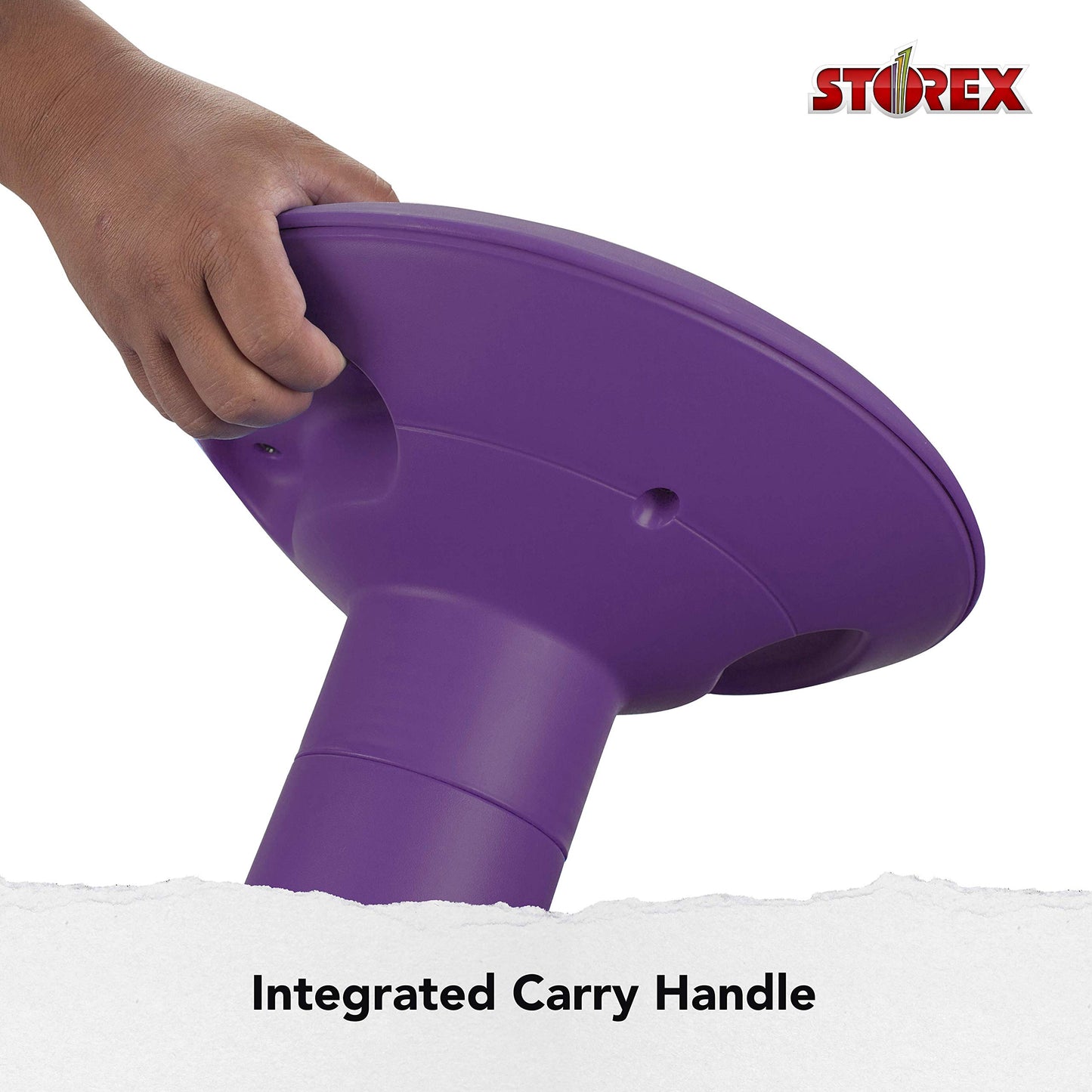 Storex Wiggle Stool – Active Flexible Seating for Classroom and Home Study, Adjustable 12-18 Inch Height, Violet (00307U01C)