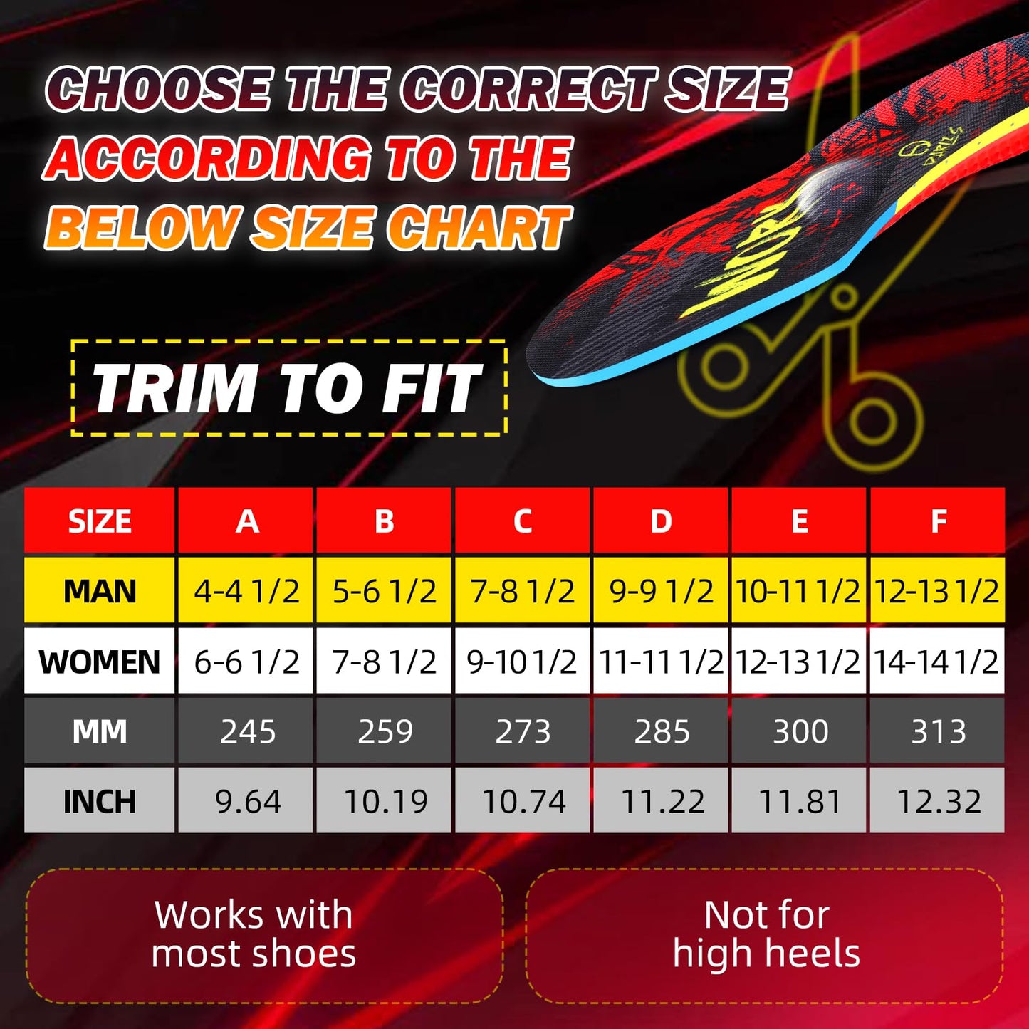 Work Heavy Duty Support Metatarsal Pads -Shock Absorption-Cushioning 220+ lbs Medium Arch Support Shoe Insert Men Women Anti Fatigue - Soft Comfortable Work Boot Insoles - Foot Pain Relief