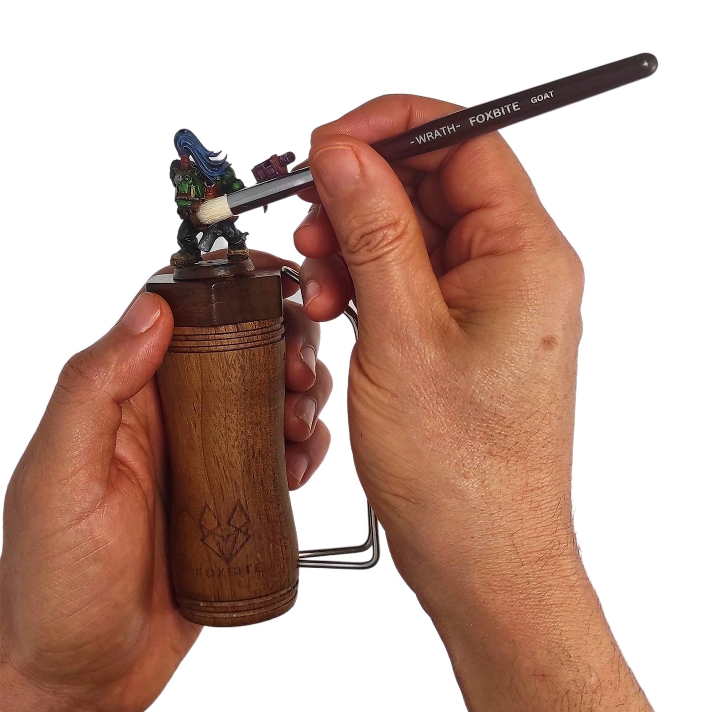 FOXBITE Kolinsky Sable Set Brushes for Miniature Painting Modeling Pieces Fine Detail Paint Brush Miniature Painting Kit Mini Paints Acrylic for Warhammer