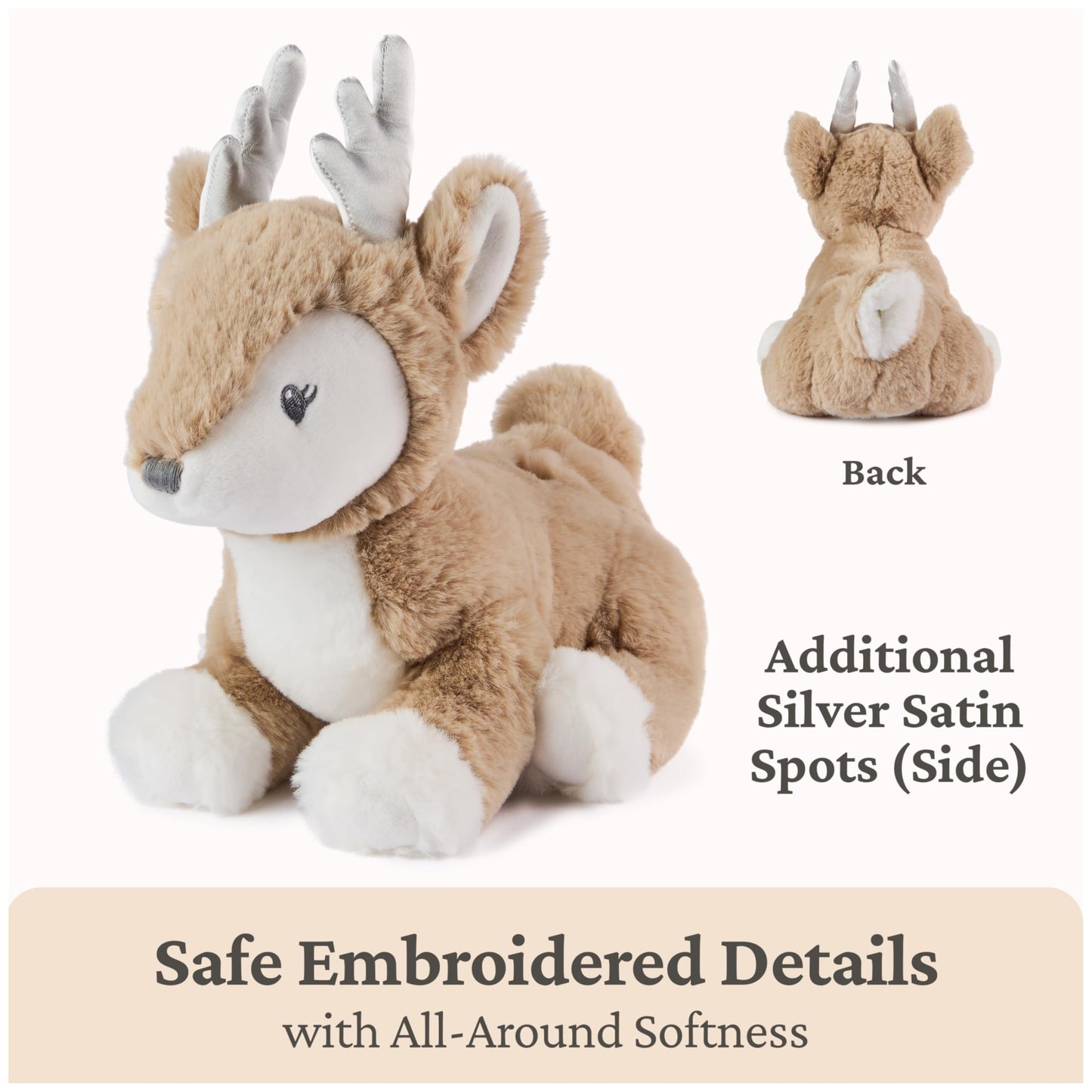 Baby GUND Maple Deer Plush, Stuffed Animal for Babies and Toddlers, Brown, 10”