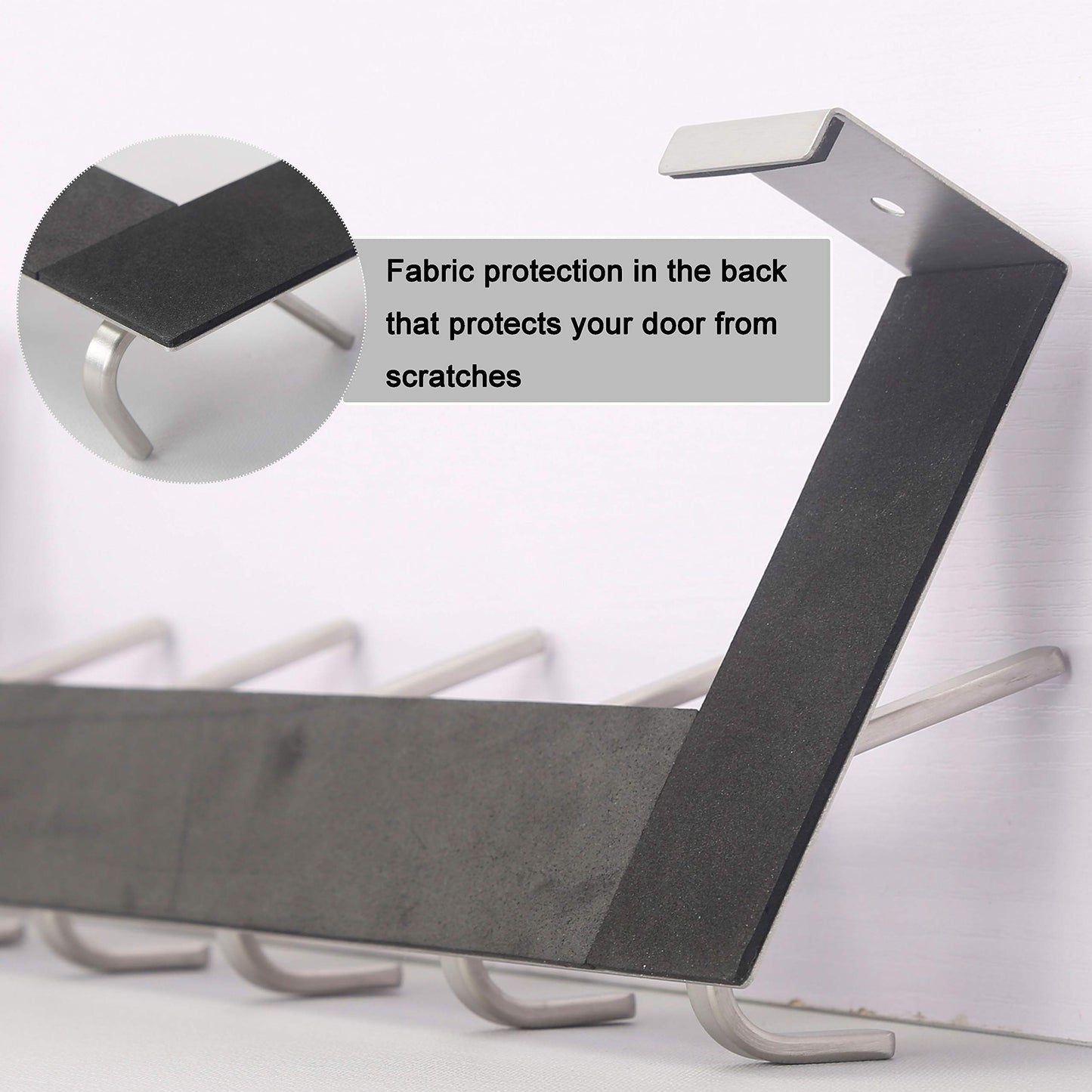 WEBI Over The Door Hook White,Over The Door Towel Rack,Over Door Hanger,Door Coat Hanger,Towel Hanger Over The Door Coat Rack for Hanging Clothes,Towels,Back of Bathroom,2 Packs