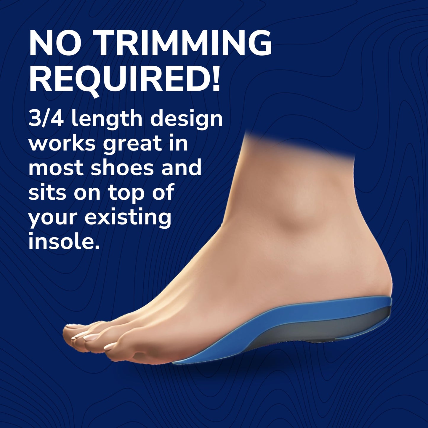 Dr. Scholl’s Custom Fit Orthotics 3/4 Length Inserts CF 310, 5-in-1 All-Day Pain Relief for Feet, Lower Back, Knees, Heel & Plantar Fasciitis, Arch Support Shoe Insoles for Men Women, FSA HSA Eligible