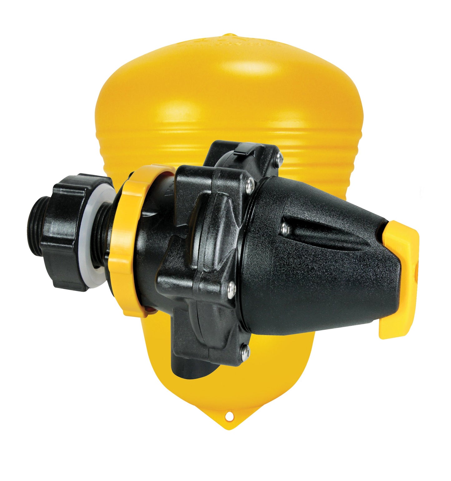 Jobe Valves Megaflow Valve with DLT, 3/4", Yellow/Black | MFV0075DLT