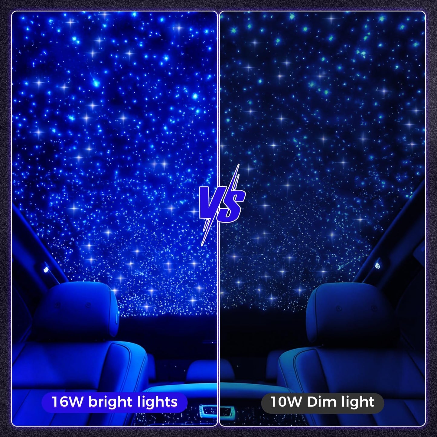GEARPASS Starlight Headliner Kit, Twinkle Star Lights for Car Decor 500pcs*0.03in*9.8ft/3m, Fiber Optic Star Ceiling Lights APP/Remote Control for Car Roof Home Ceiling
