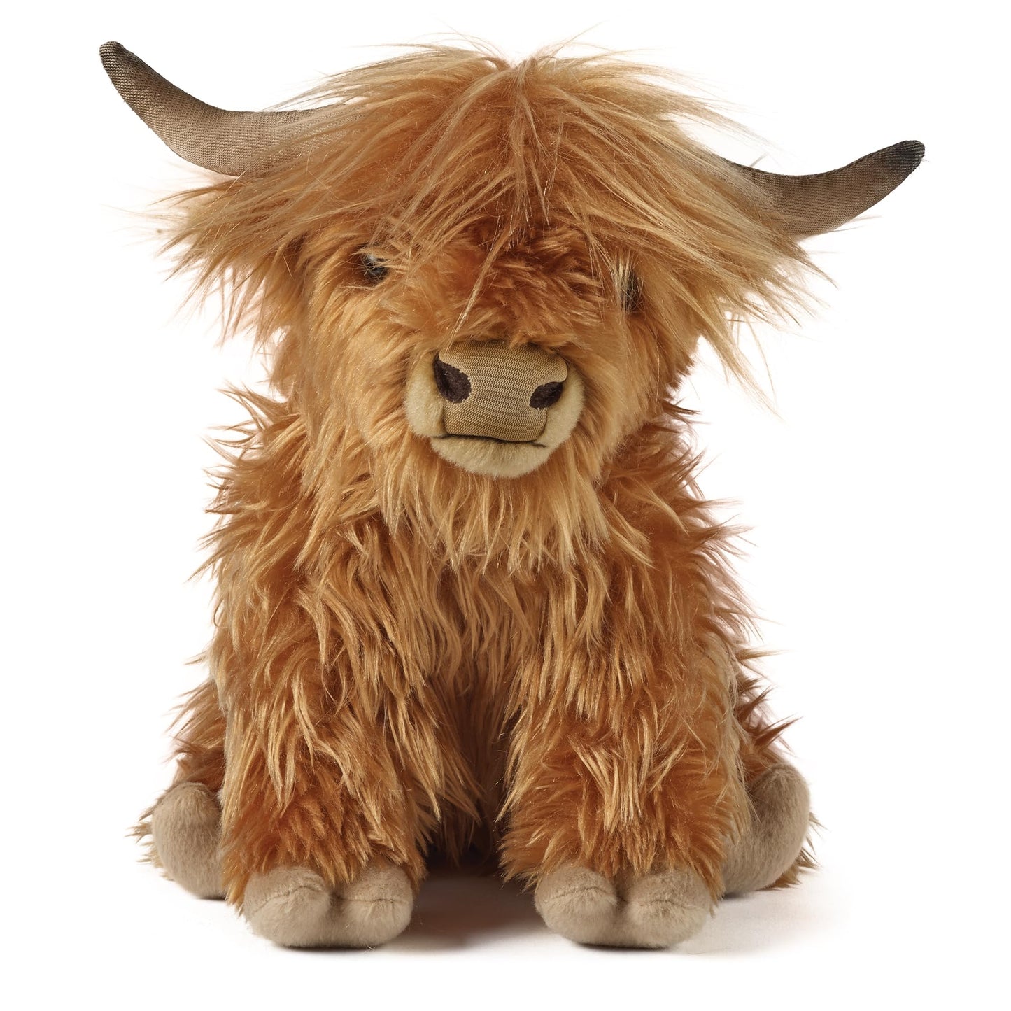 23cm Living Nature Highland Cow Soft Toy With Sound by KCFT