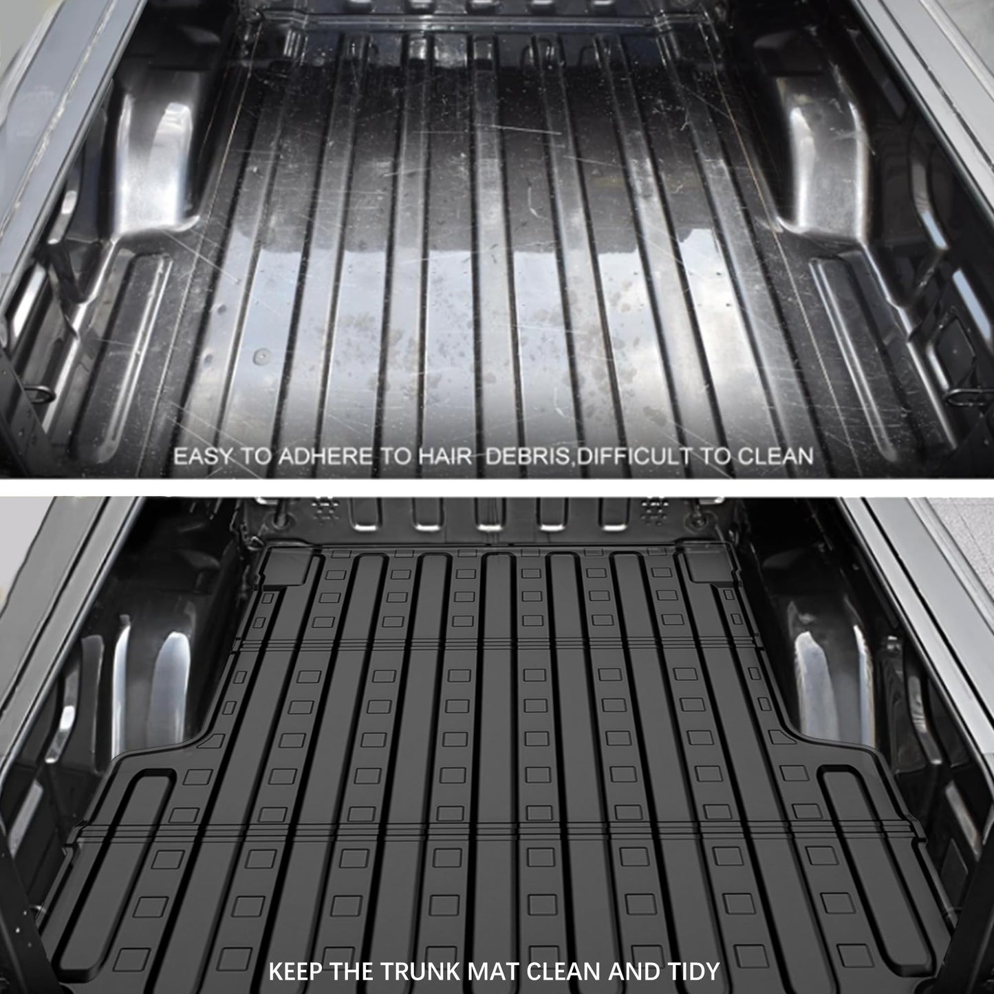 AOMSAZTO Truck Bed Mat for 2020-2025 2026 Jeep Gladiator JT 5FT All Weather Protection Non-Slip TPE Trunk Bed Liner for 2020 2021 2022 2023 2024 2025 2026 Jeep Gladiator Accessories.