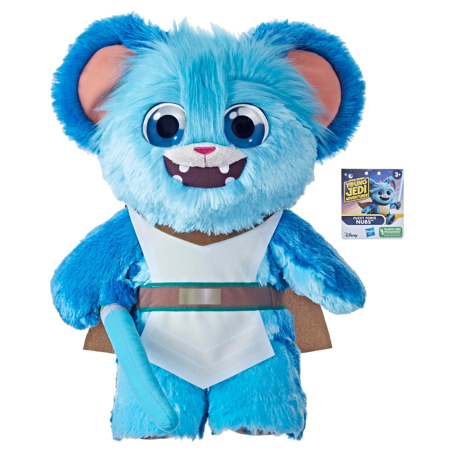Star Wars Young Jedi Adventures Fuzzy Force Nubs, Star Wars Plush, Star Wars Toys, Preschool Toys for 3 Year Old Boys & Girls