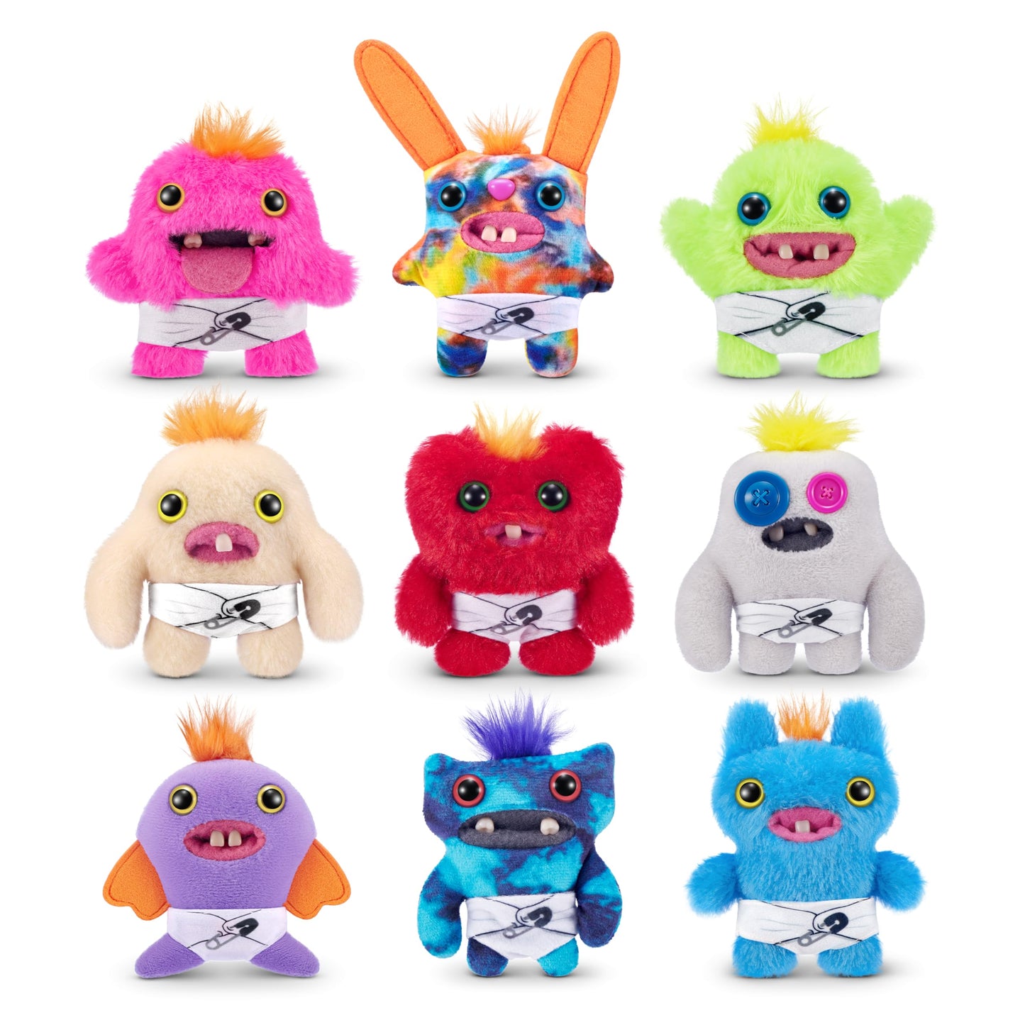 Fuggler-Baby FUGGS 3.5"-Series 3-3PK Plush-Mail BOX-3PK in A Mail Box