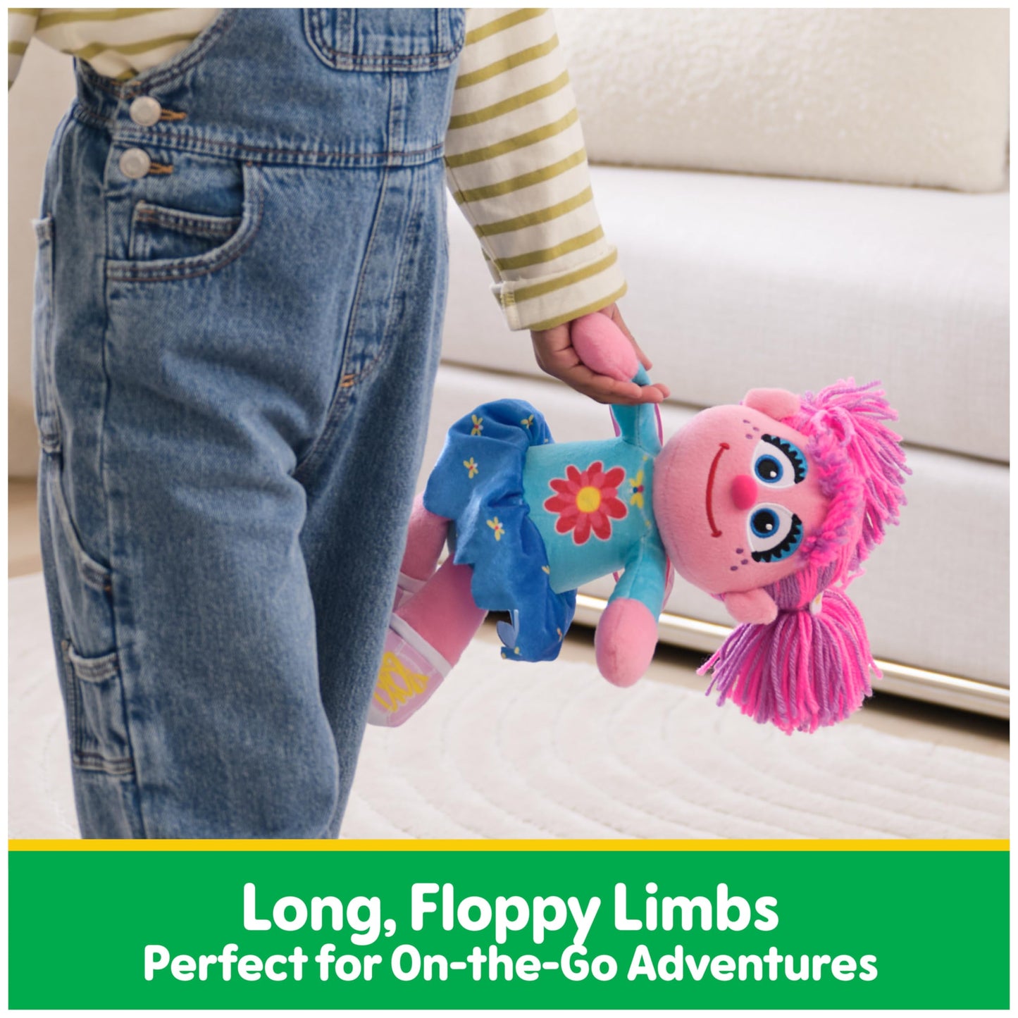 GUND Sesame Street Official Abby Cadabby Take Along Buddy Plush, Plush Muppet, Premium Plush Toy for Ages 1 & Up, Pink, 13”