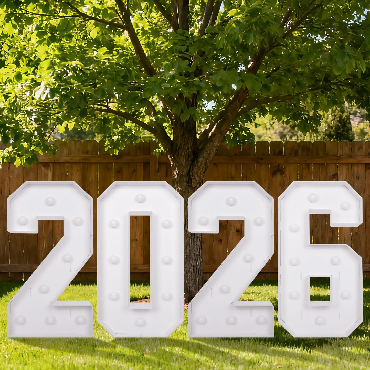 2026 Graduation Decorations Marquee Numbers,2.4FT Class of 2026 Light Up Numbers for Party,Prom Send Off Decorations Graduation Party Supplies