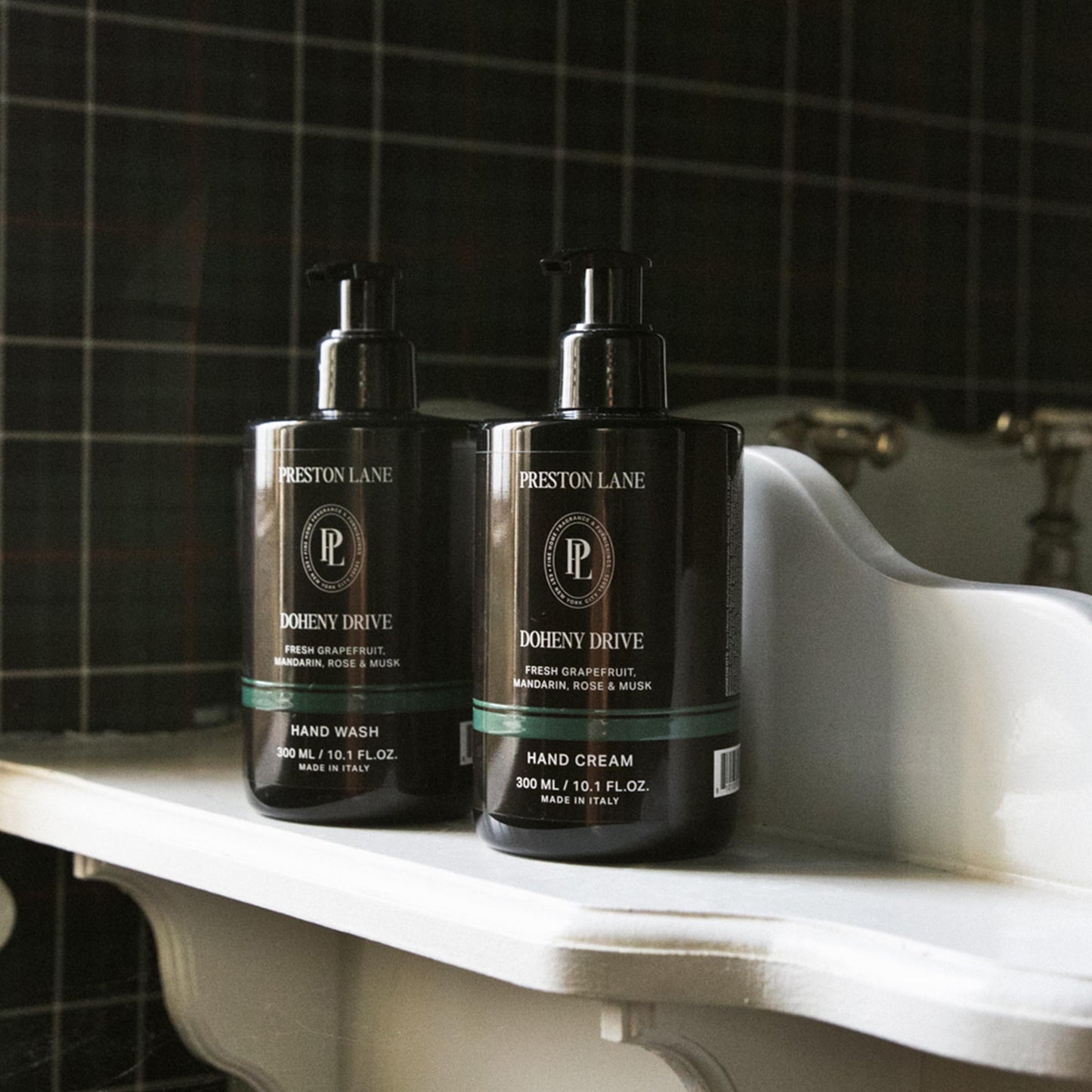 Preston Lane Hand Set, Scented Hand Wash & Hand Cream Duo, Hydrating & Nourishing, Doheny Drive, 10.1 Oz Each