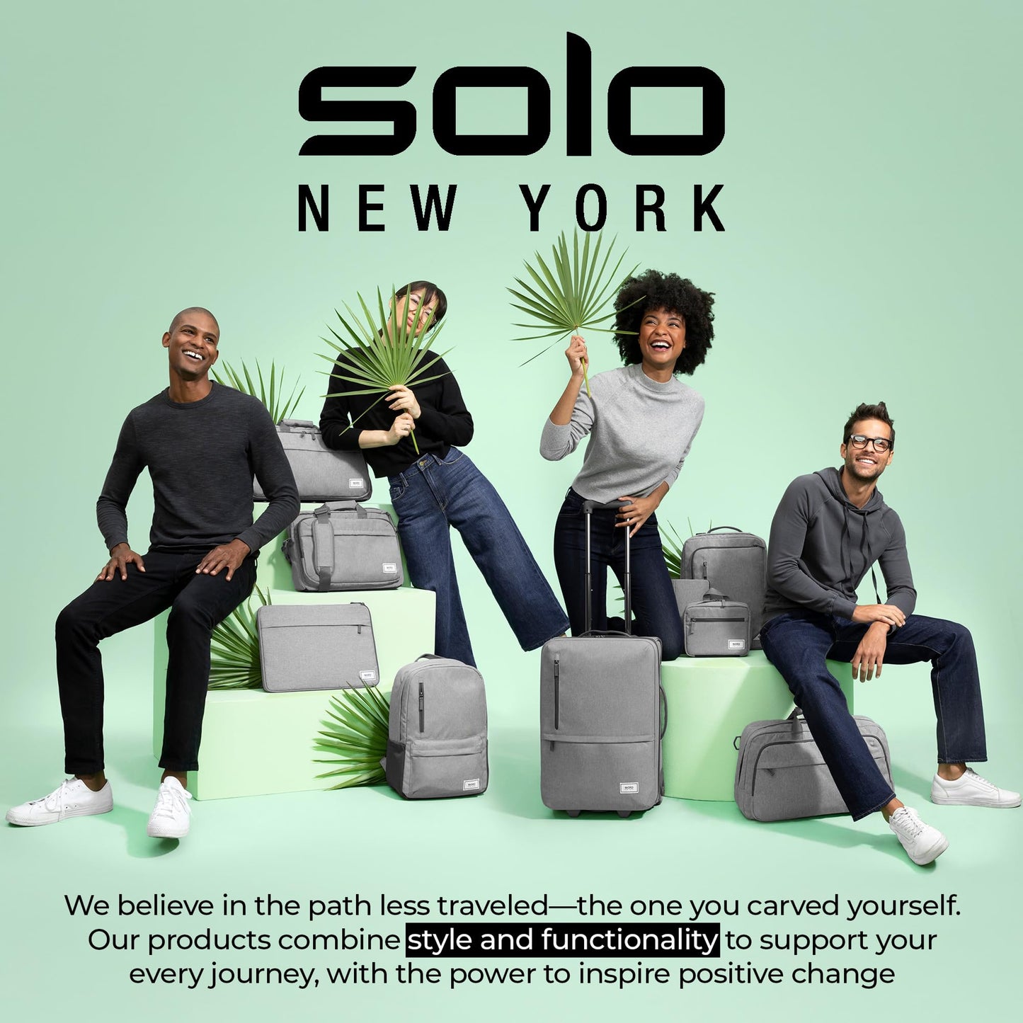 Solo New York Briefcase - Laptop Carrying Bag for Women & Men, Brief for Travel & Work, Front Zippered Pocket, Adjustable Shoulder Strap, Fits 17.3" Computer - Empire, Black