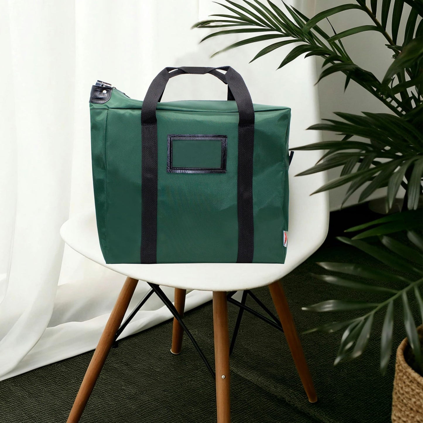 Cardinal bag supplies Briefcase Locking Document Bag, 17 x 14 x 5 inches (Forest Green)