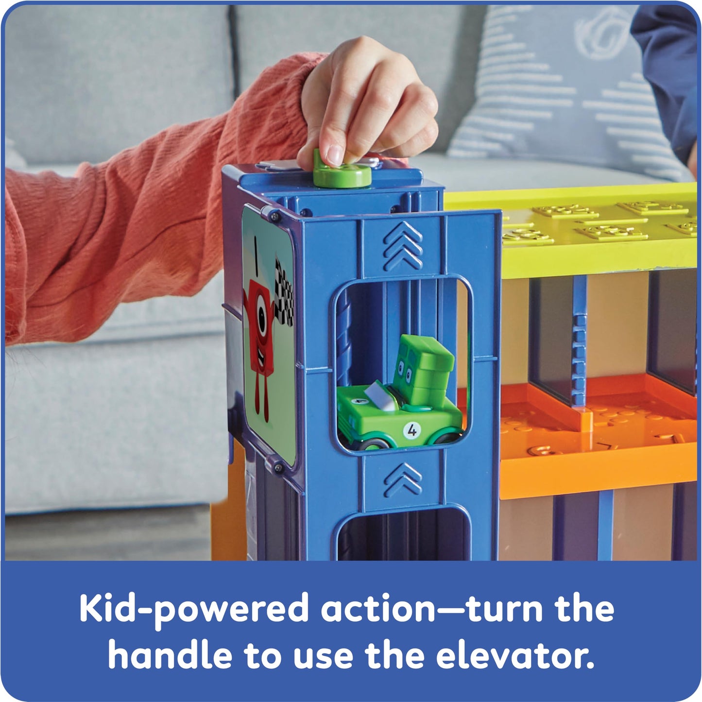 Park, Play, Count, and Zoom Down The Racetrack with The Numberblocks Counting Car Garage!