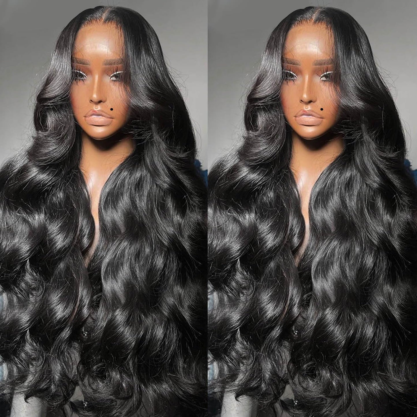 13x6 Body Wave Lace Front Wigs Human Hair Pre Plucked 200 Density HD Transparent Lace Frontal Human Hair Wigs for Women Bleached Knots Glueless Wigs Human Hair with Baby Hair 26inch