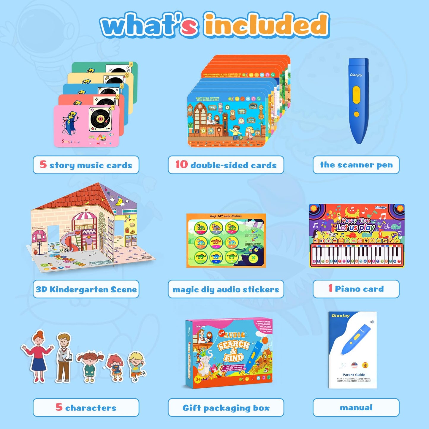 Qiaojoy Search and Find Book for Kids 2