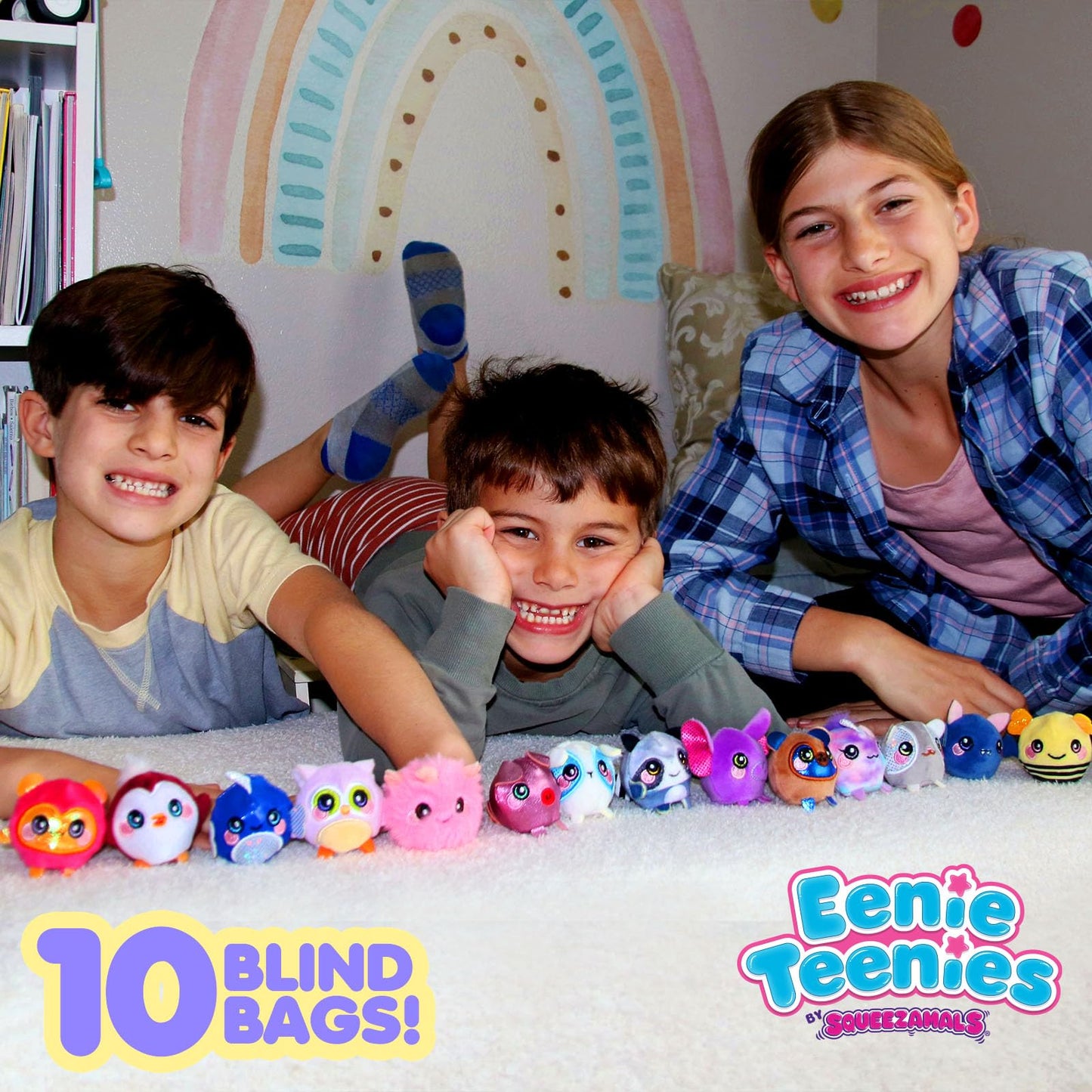 Squeezamals Eenie Teenies 10pks with an Eenie Teenie Character in Each! Collect All 24 Characters from Series 2 Mini-Blind Packed Fun! Made, Safe Materials