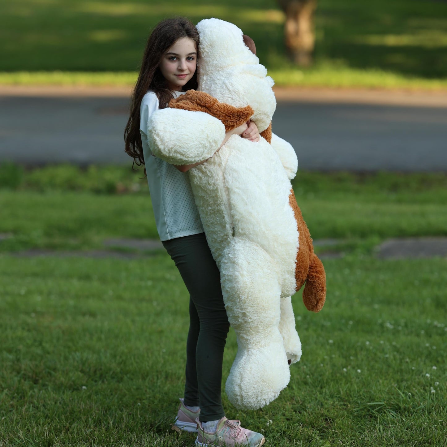 MaoGoLan 52“ Giant Stuffed Puppy Dog Animal,Ultra Soft Large Plush Soft Plush Dog Body Pillow Toy for Girls,Kids,Puppy Lover