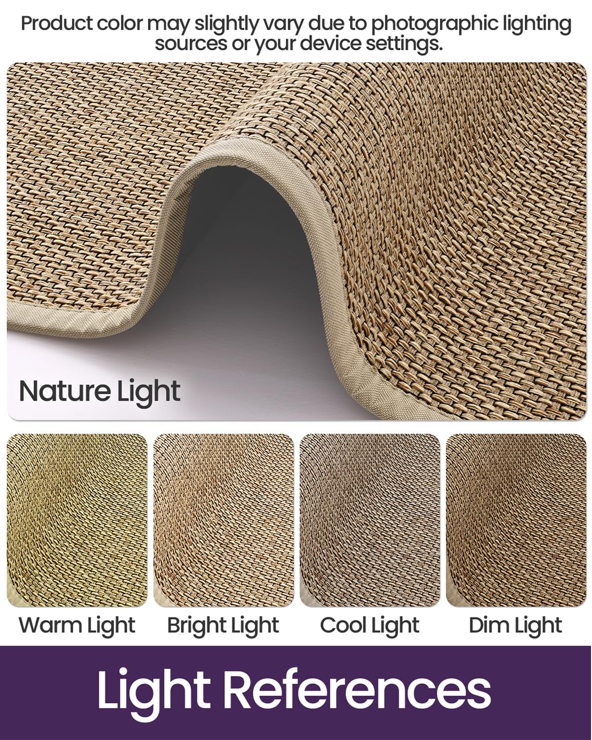 DEXI Ultra Thin Entryway Indoor Door Mat 24x36, Non Slip Rubber Backing Inside Entry Mat, Low Profile Easy Clean Dirt Trapper Doormat for Inside Entrance Patio, Beige