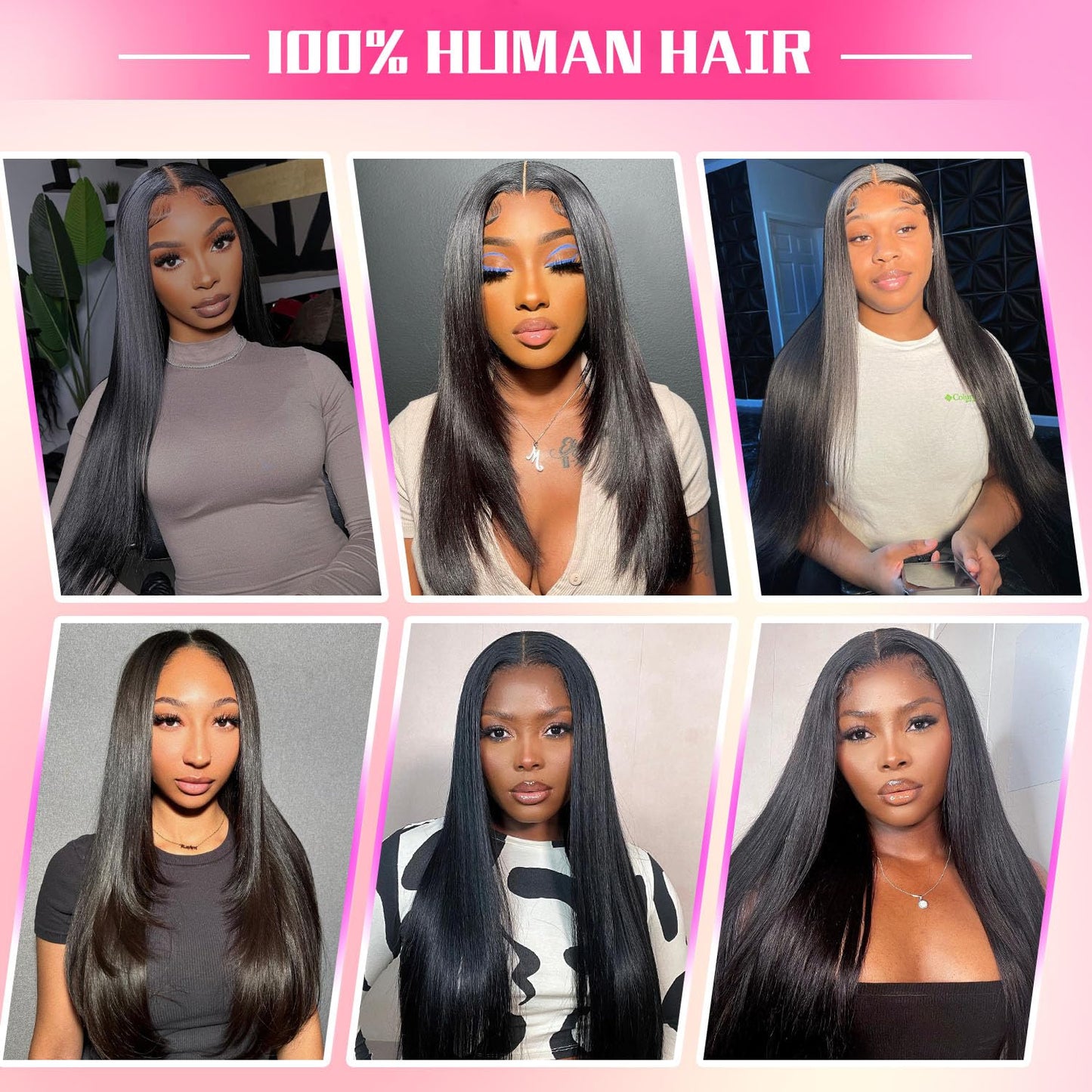 Brazilian Straight Human Hair Bundles - 22, 24, 26 Inch - 100% Unprocessed Virgin Hair - 12A Straight - 3 Bundles - Natural Color