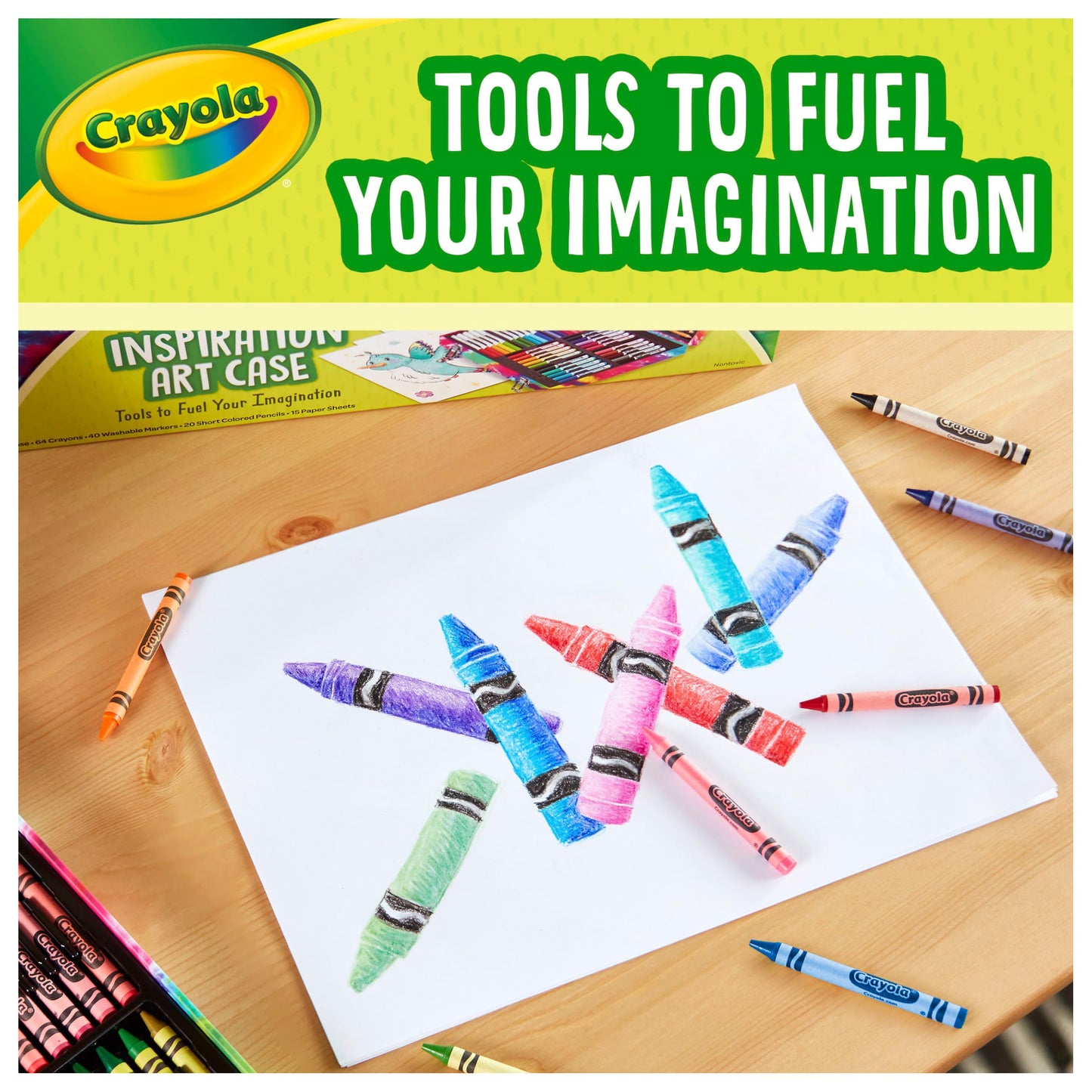 Crayola Inspiration Art Case in Pink, Portable Art & Colouring Supplies, 140Piece, Holiday, Toys, Arts & Crafts, Gift for Kids