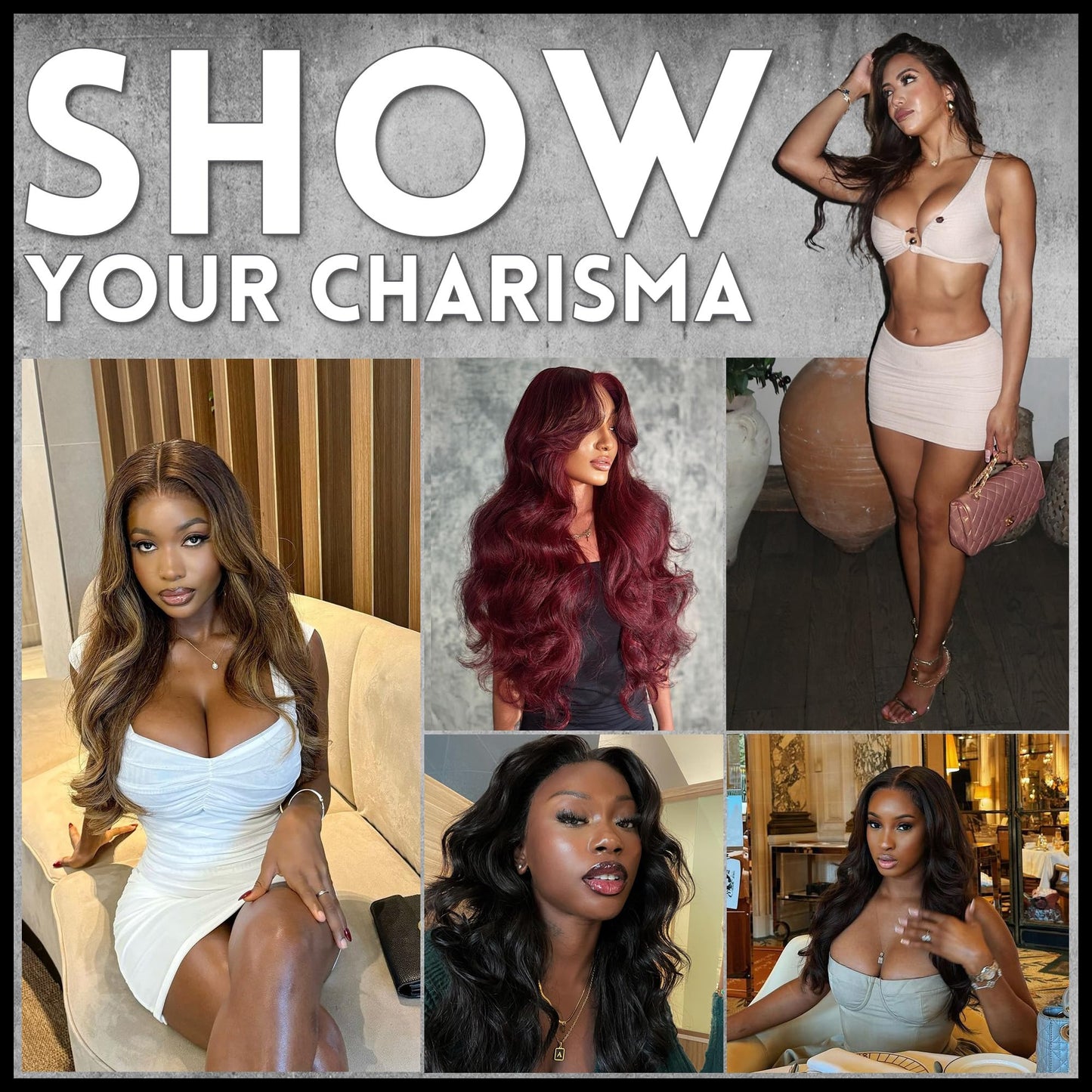 ZAVIDE Chocolate Brown Lace Front Wig Body Wave Synthetic Pre Plucked Glueless HD Lace Front Wigs For Women