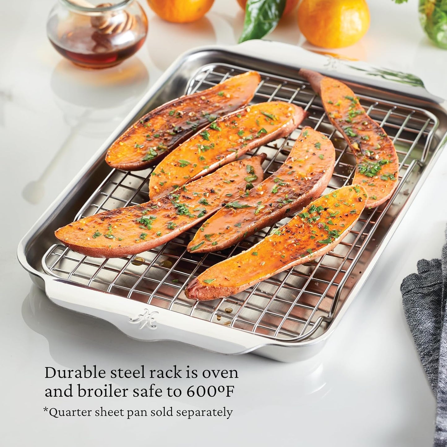 Hestan Provisions OvenBond – Quarter Sheet Pan Rack, 11.75" L x 8.25" W (Cooling Rack)