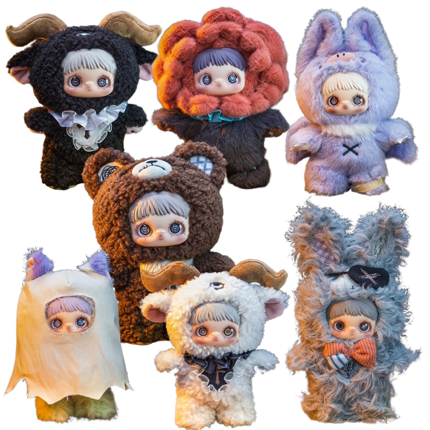 Waicommen Maymei Dark Forest Series Blind Plush Box, 1PC (1 of 7 Possible Styles), 6 Regular Figure and 1 Hidden Figure, for 15 Years Old and Up Collection, (Pack of 1)