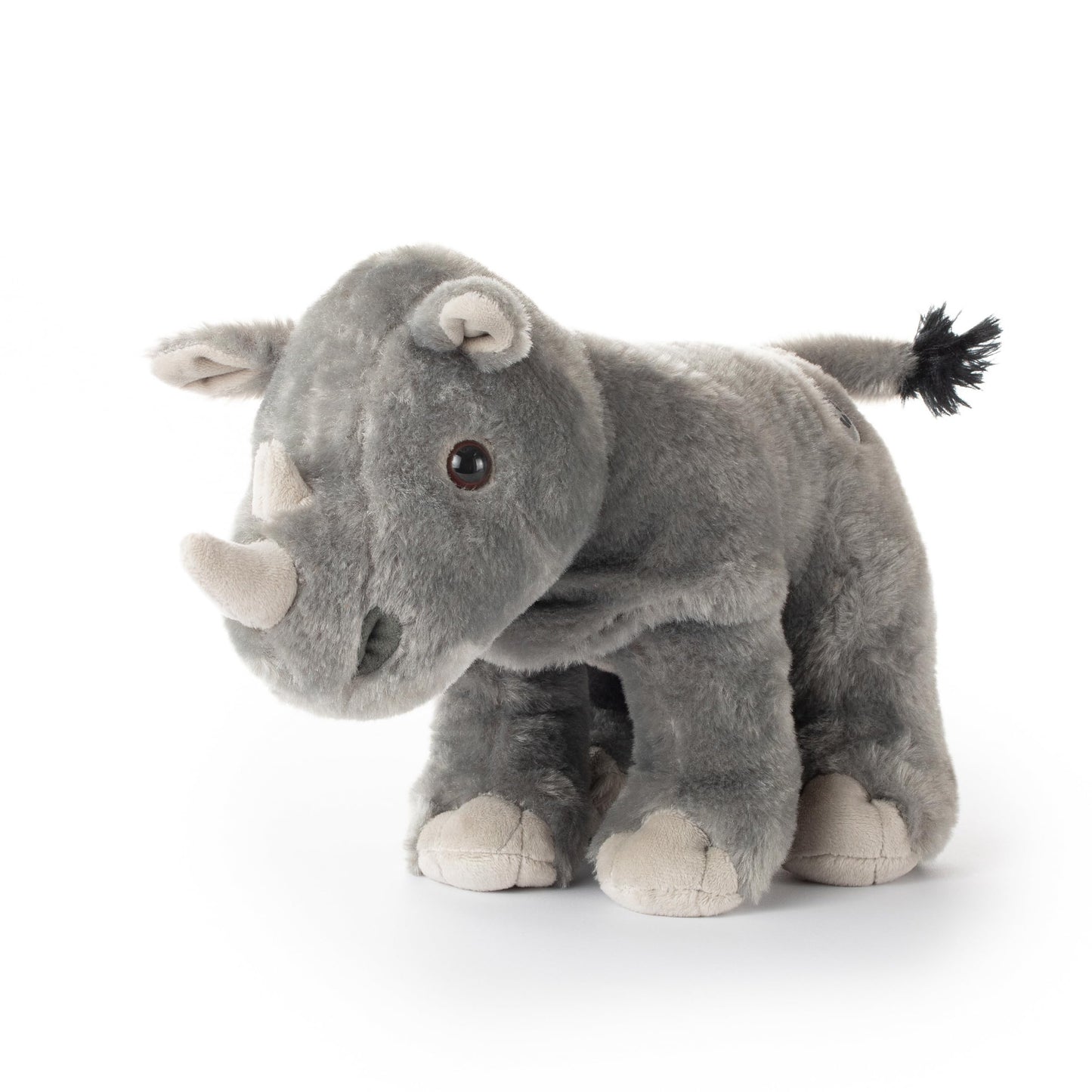 The Petting Zoo Rhino Stuffed Animal, Gifts for Kids, Wild Onez Zoo Animals, Southern Rhino Plush Toy 12 inches