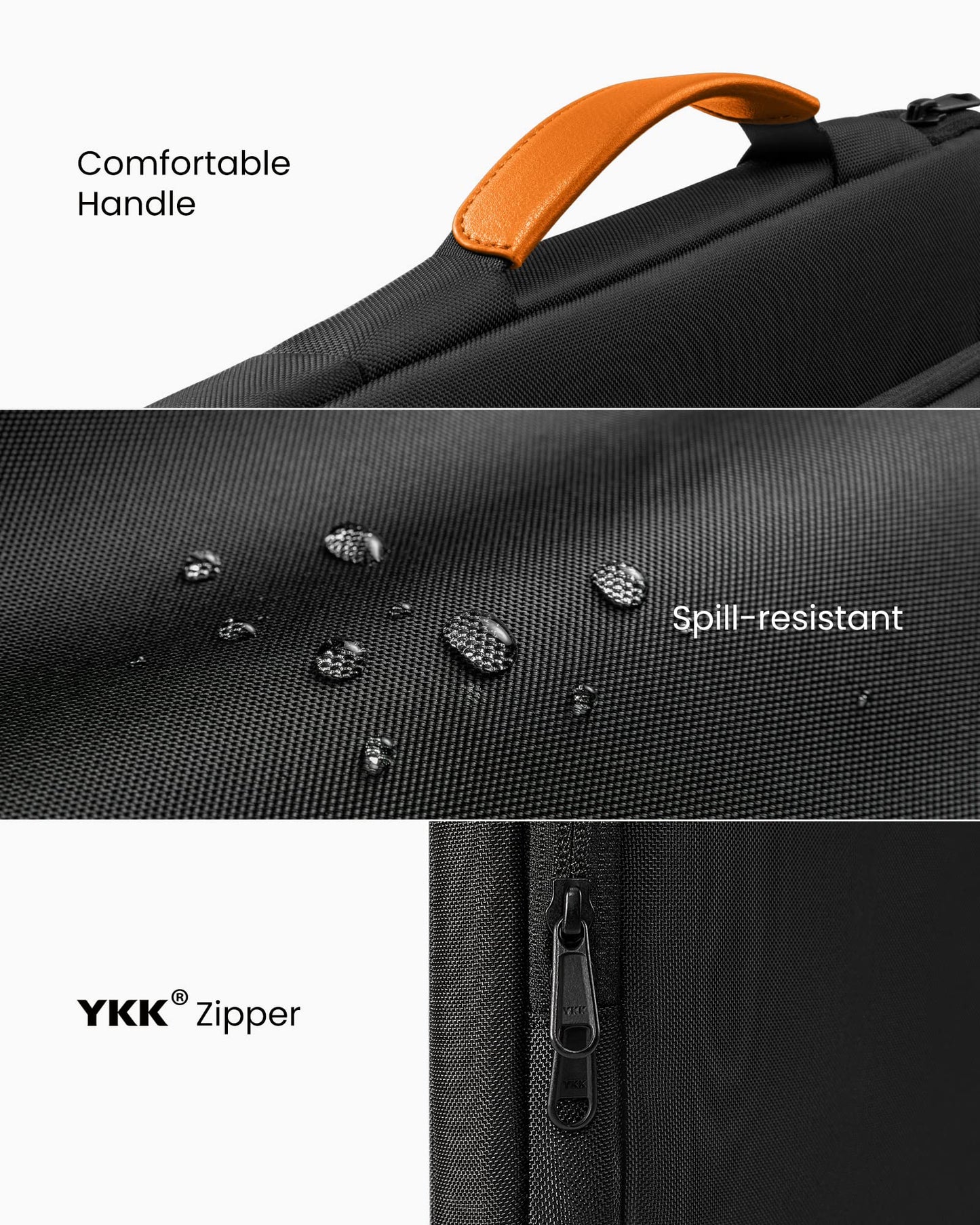 tomtoc 360 Protective Laptop Sleeve for 13.5-14.4 Inch Surface Laptop 6/5/Studio 2/1, Surface Book, Water-Resistant Shockproof Carrying Case Bag for Acer Aspire/Swift, ASUS Vivobook/Zenbook 14, Black
