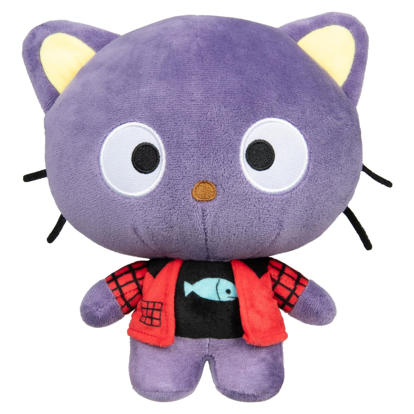 Hello Kitty and Friends Series 2, Chococat 8-inch Punks Plush - Officially Licensed Sanrio Product from Jazwares - Ages 6+