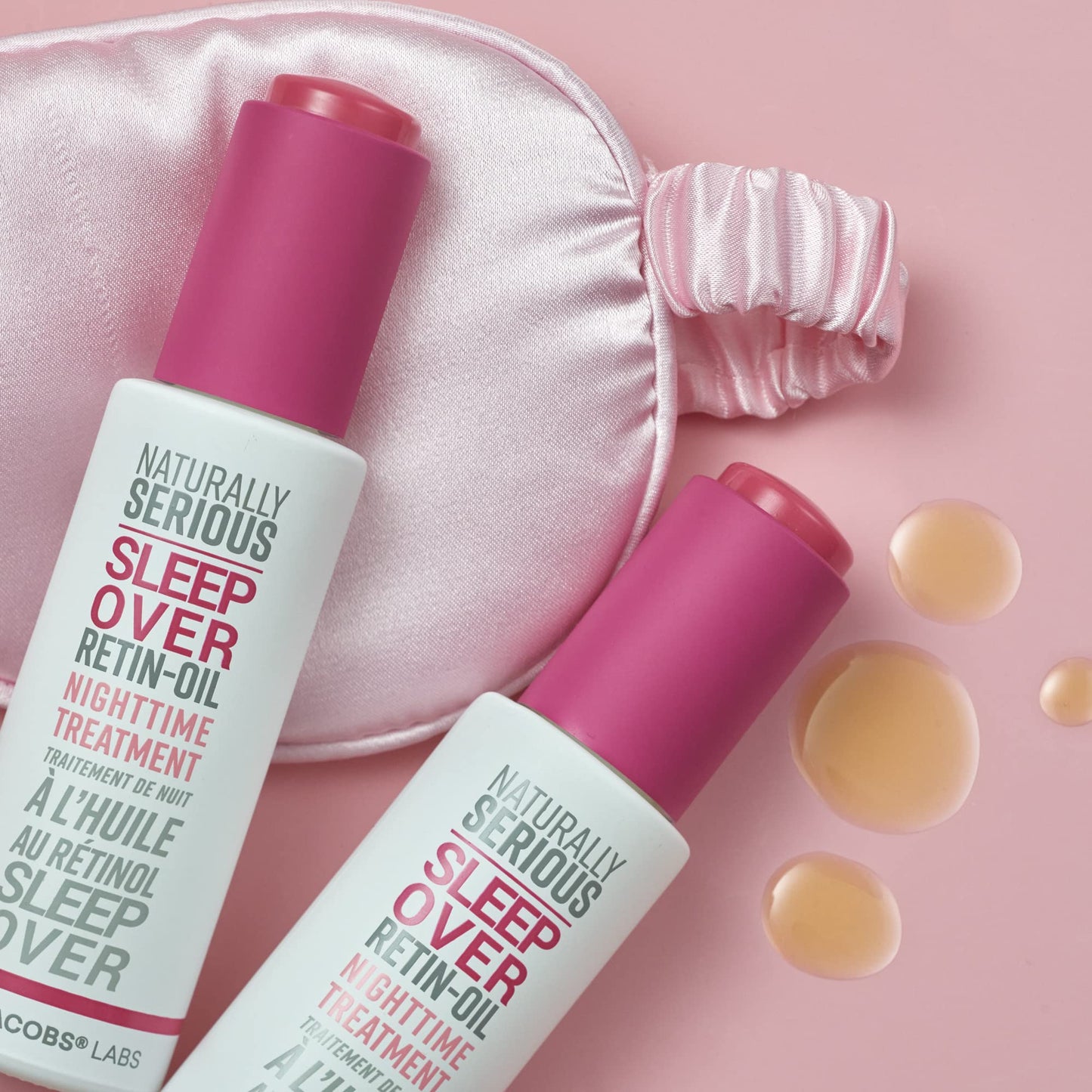 Naturally Serious | Sleepover Retin-Oil Nighttime Treatment, Vegan Retinol Oil, Anti-Aging Oil For Face, Vegan Skincare, Cruelty-Free Skincare