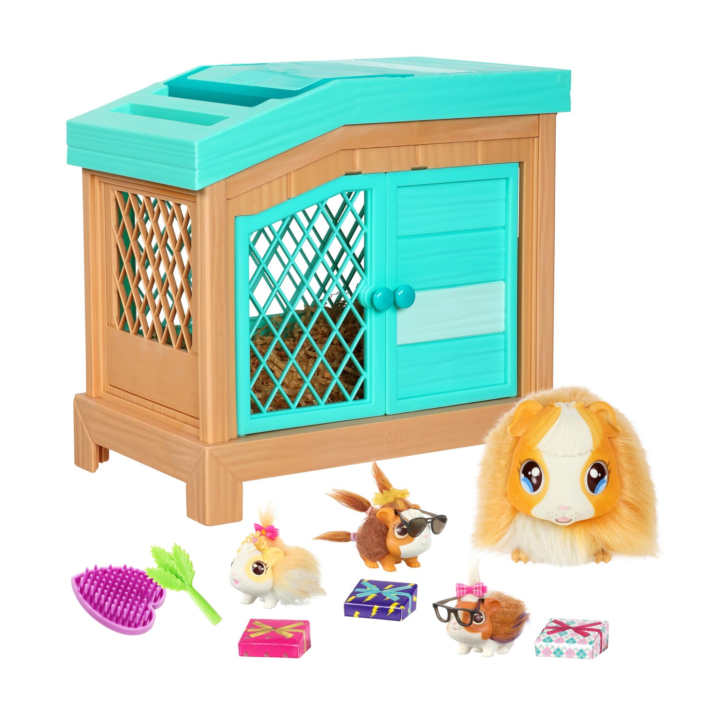 Little Live Pets - Mama Surprise | Soft, Interactive Mama Guinea Pig and her Hutch, and her 3 Surprise Babies. 20+ Sounds & Reactions. Batteries Included. for Kids Ages 4+.
