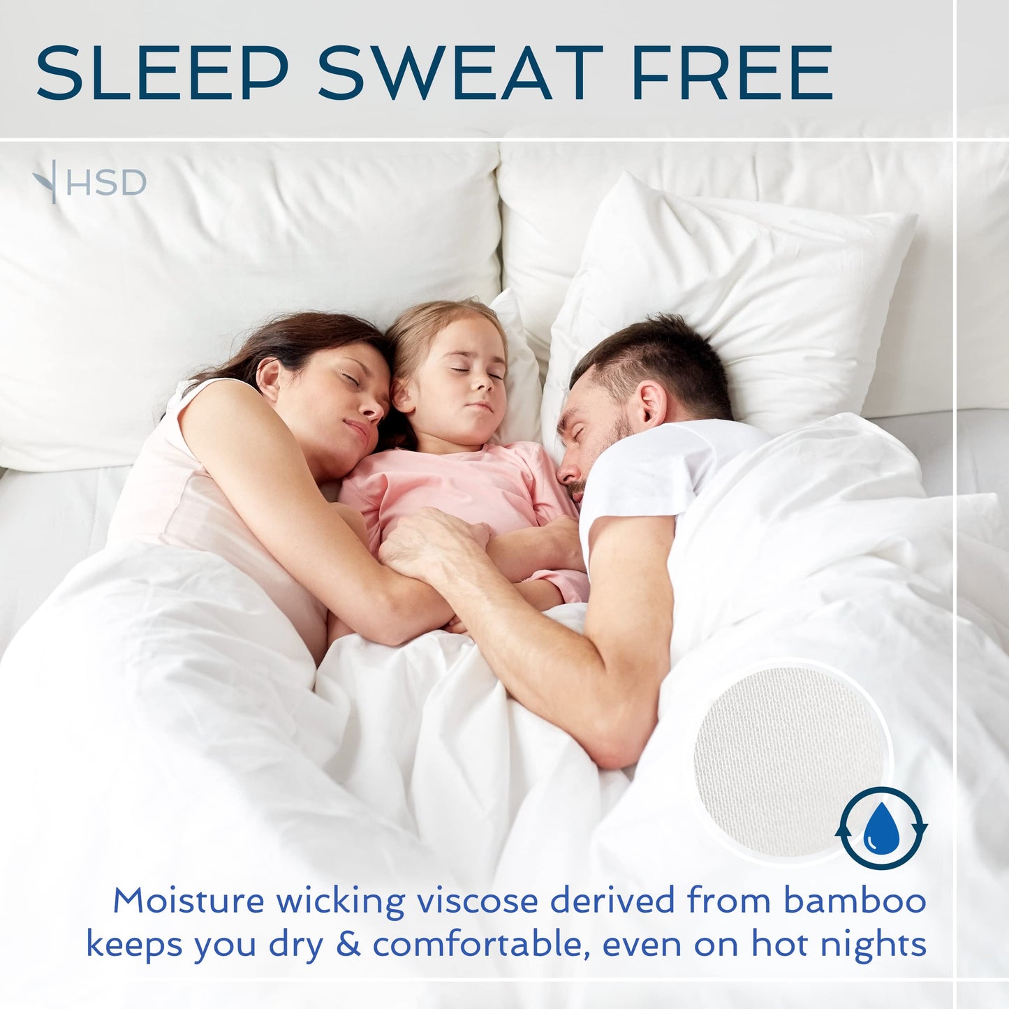 Hotel Sheets Direct 4 Piece Bed Sheet Set Full Size, 100% Viscose Derived from Bamboo Sheets Set with 2 Pillowcases, Cooling & Breathable Luxury Bedding, Moisture-Wicking & Silky Soft Texture, White