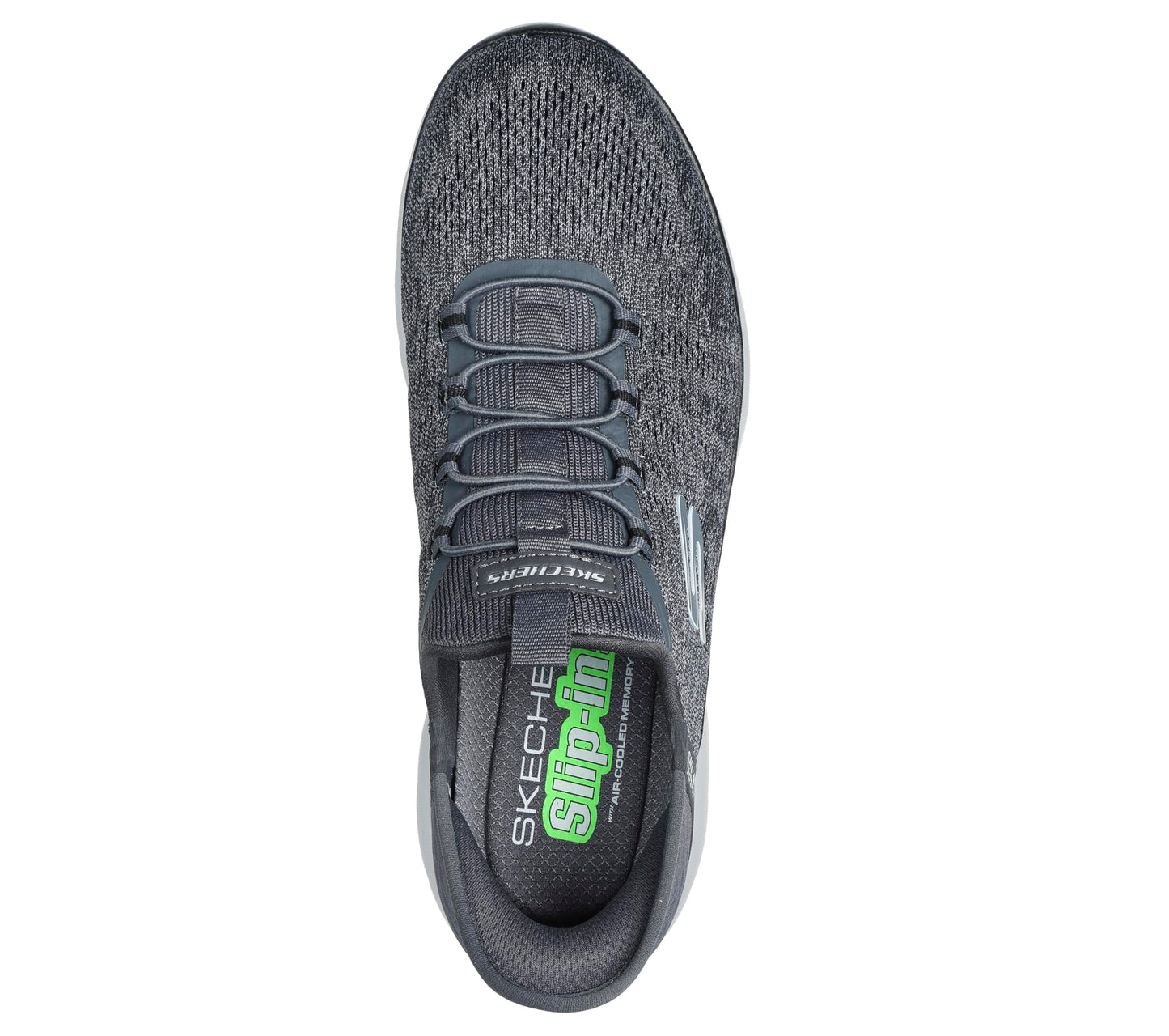 Skechers Men's Summits Key Pace Hands Free Slip-in Sneaker,Charcoal/Black,9.5