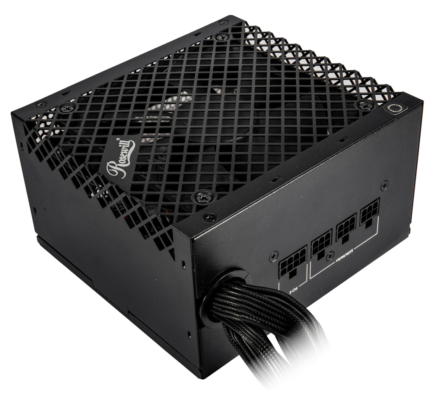 Rosewill VSB 650W 80+ Bronze, ATX 3.0 & 3.1 Compatible, Semi-Modular Power Supply, PCIe 5.1 12V-2x6 Connector, 105°C/221°F Japanese Capacitor, 120mm ICB Silent Fan - 5 Year Warranty