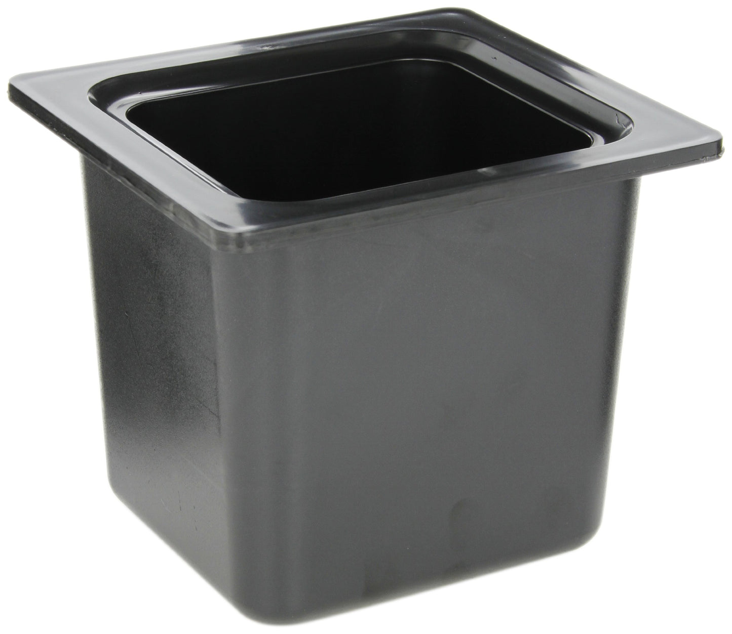 San Jamar Chill-It 1/6 Size Food Pan Insulated Food Pan for Kitchens and Restaurants, Plastic 6.5 Inches Deep, Black
