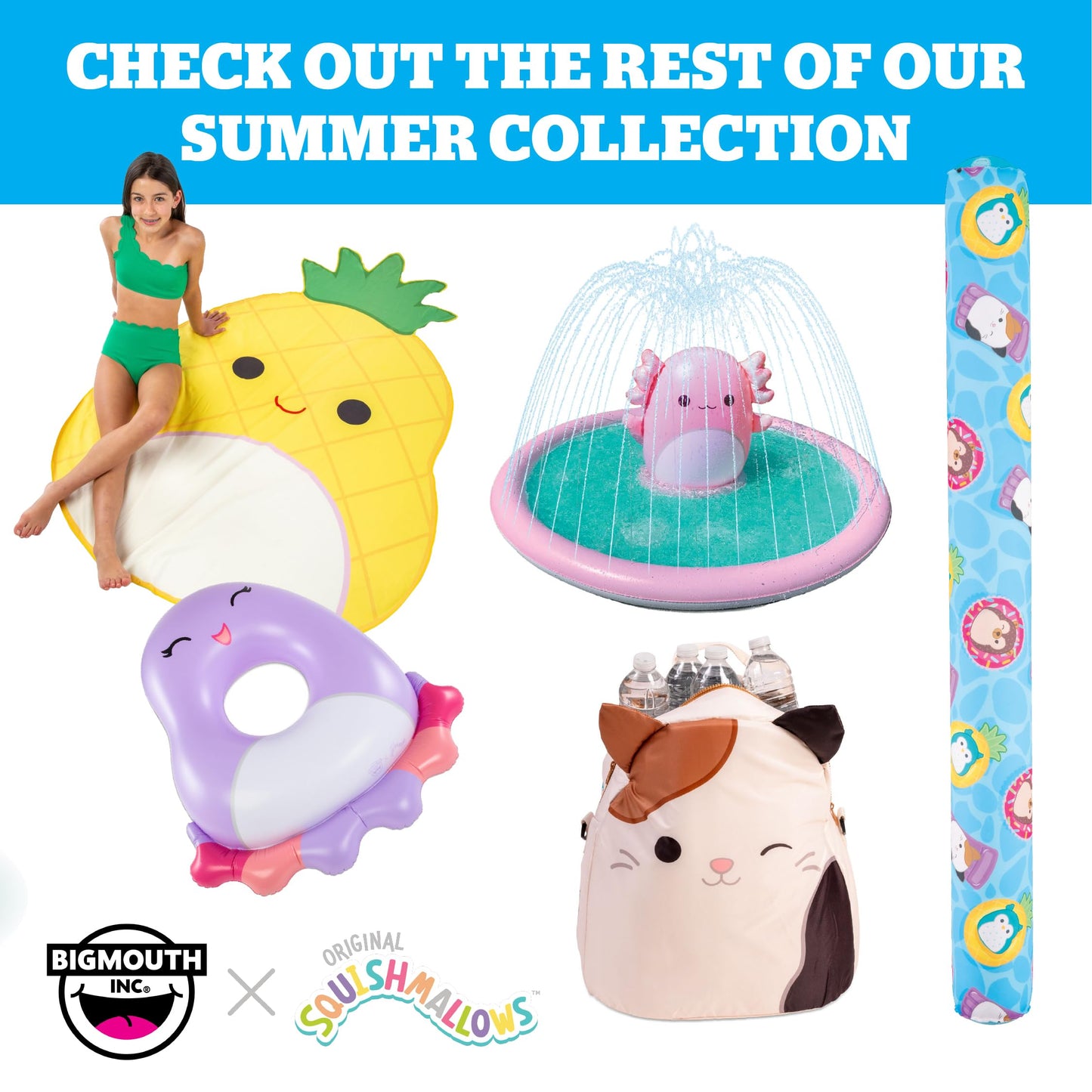 BigMouth Squishmallows Gordon The Shark Sprinkler