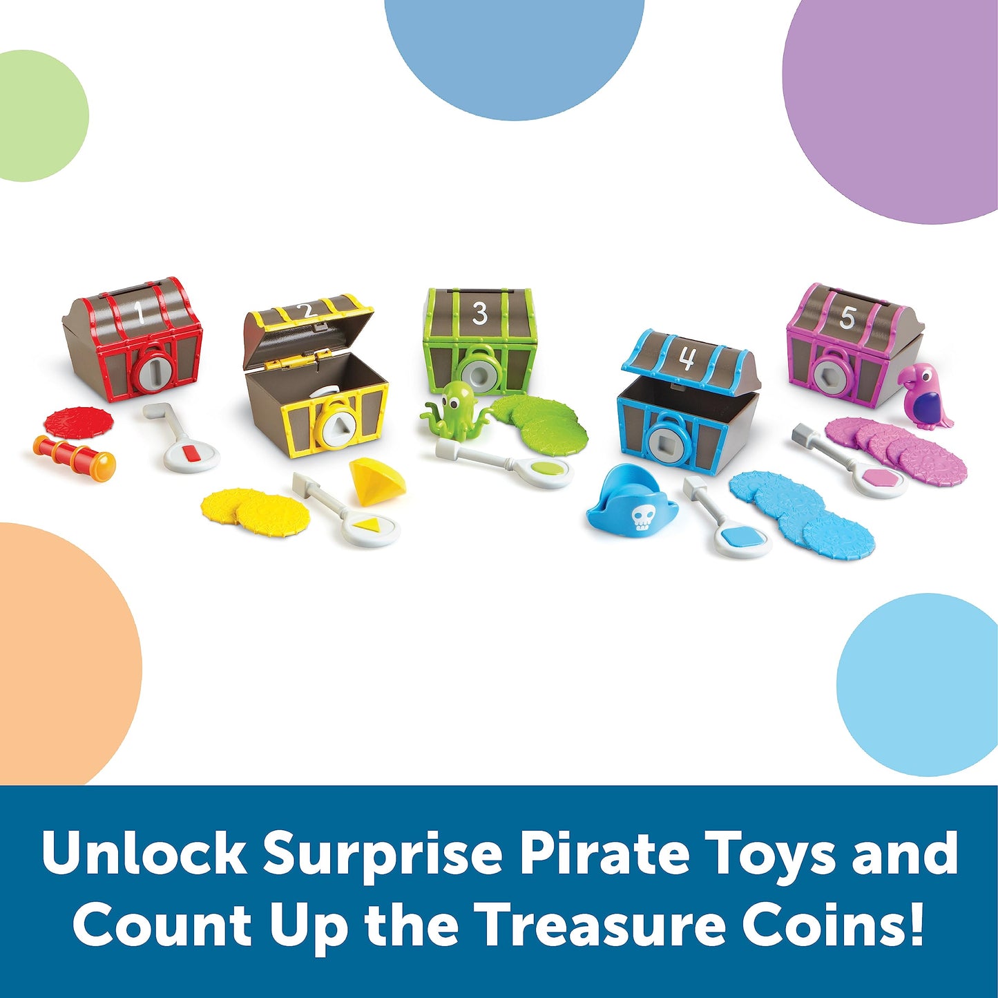 LEARNING RESOURCES SORTING SURPRISE TREASURE CHESTS